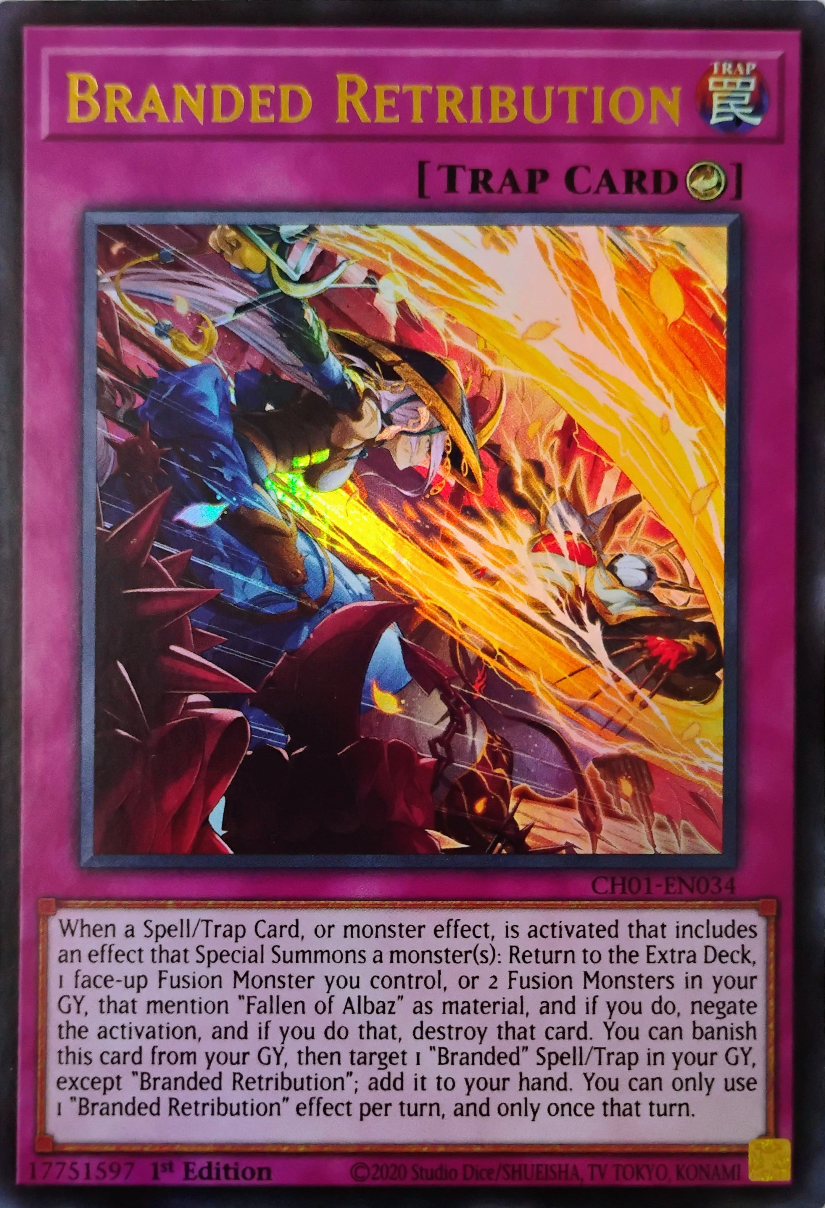Yugioh! Branded Retribution Ch01-en034 Ultra Rare
