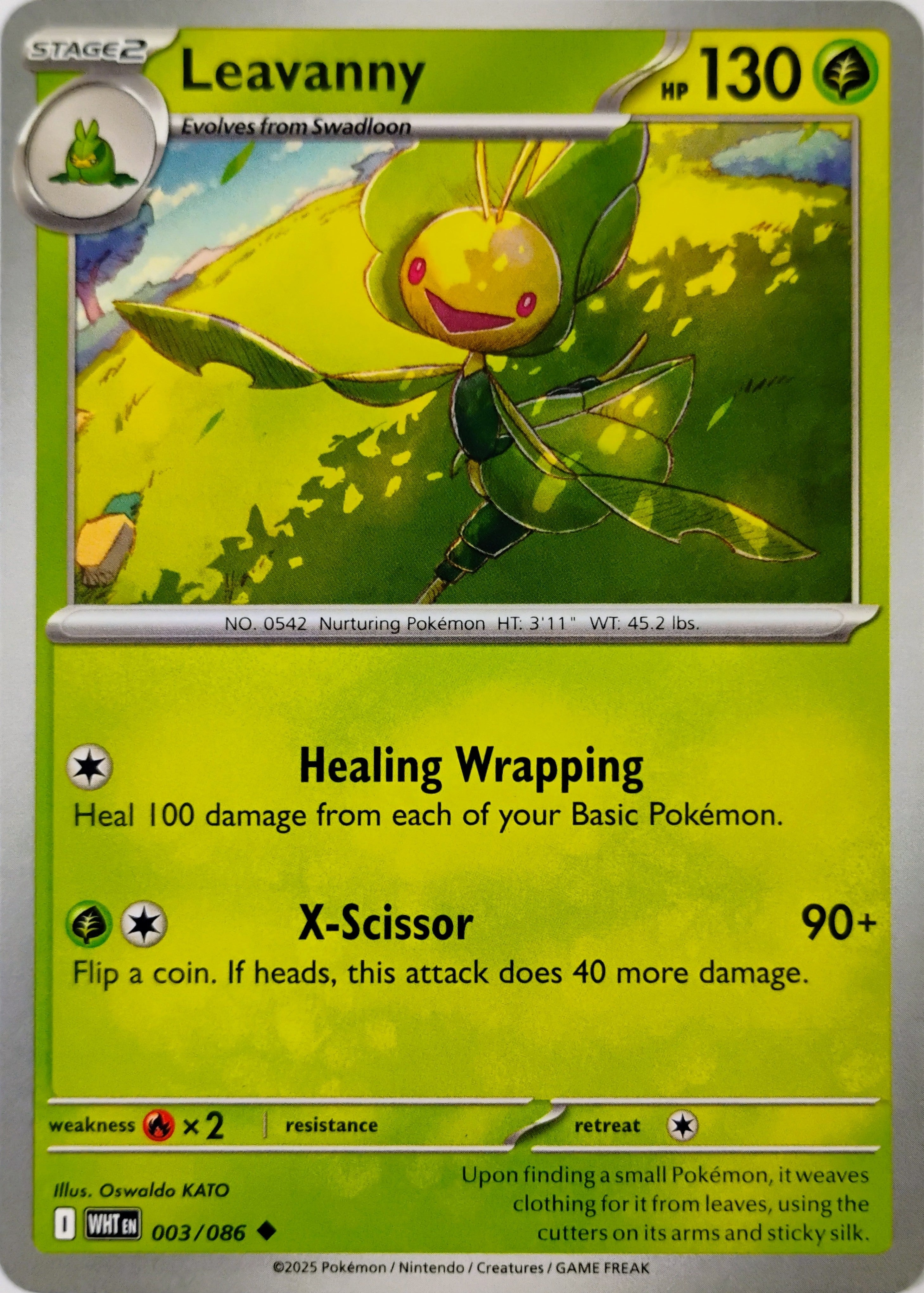 Pokémon tcg Leavanny 003/086