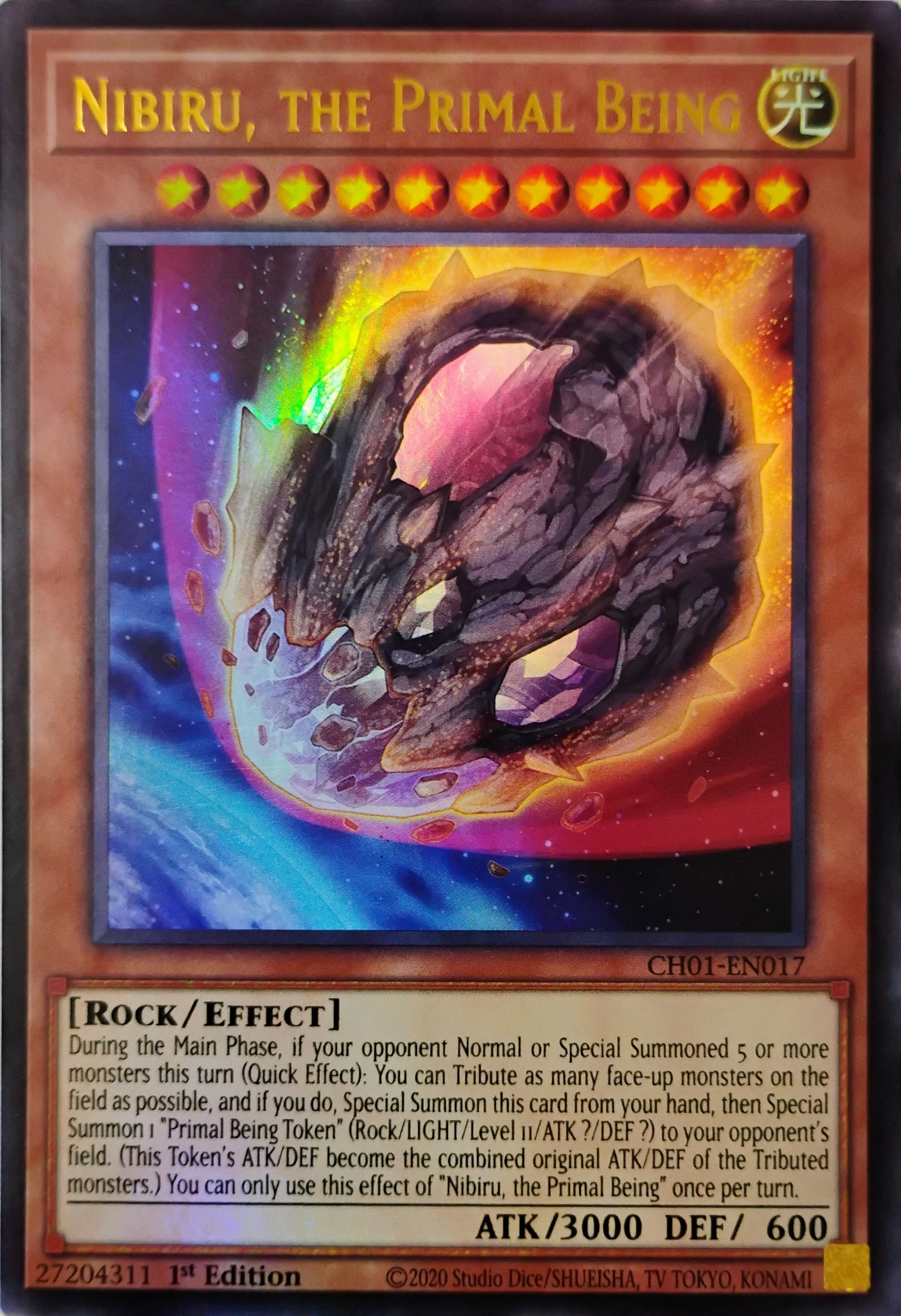 Yugioh! Nibiru, The Primal Being Ch01-en017 Ultra Rare