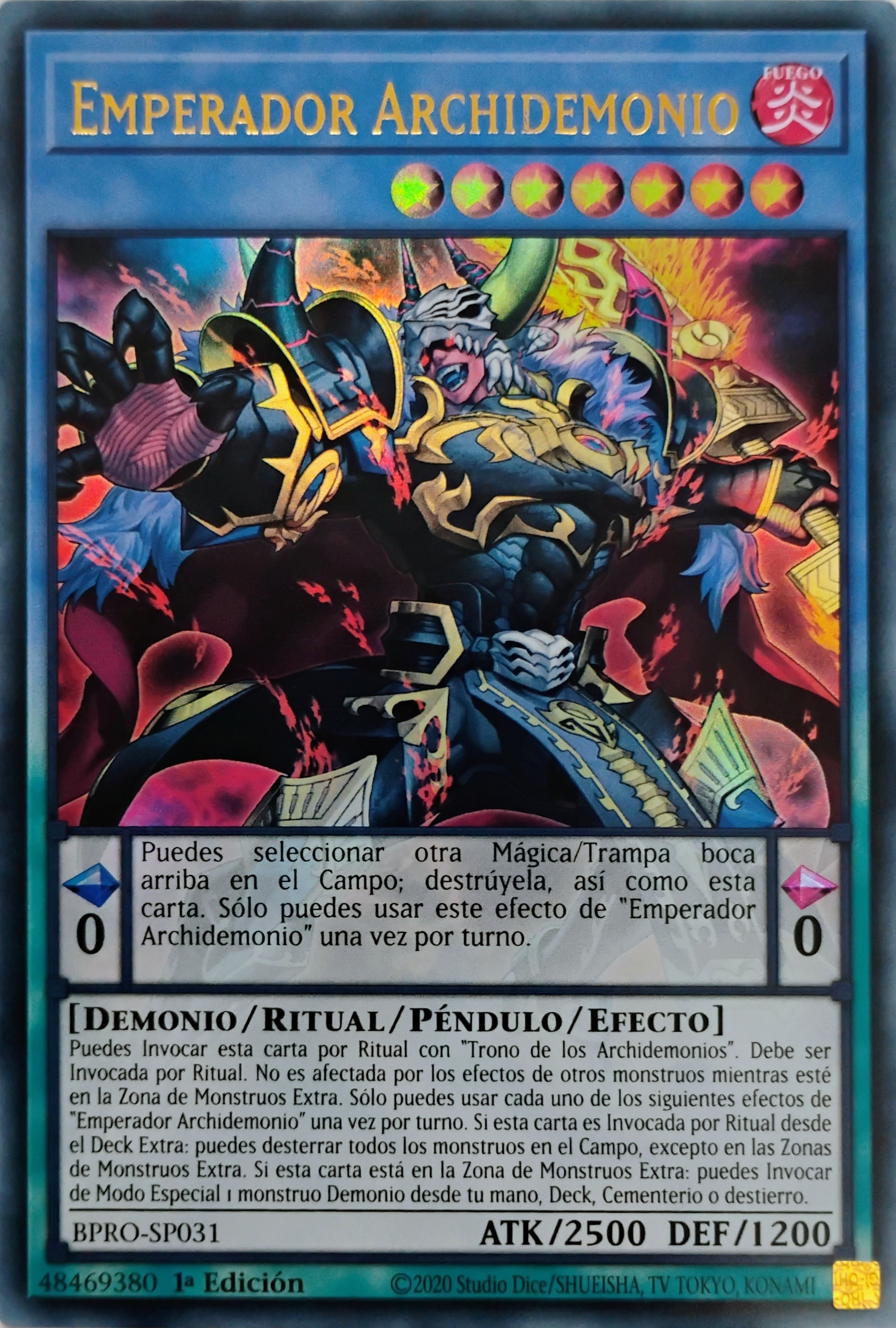 Yugioh! Emperador Archidemonio Bpro-sp031 ultra Rare