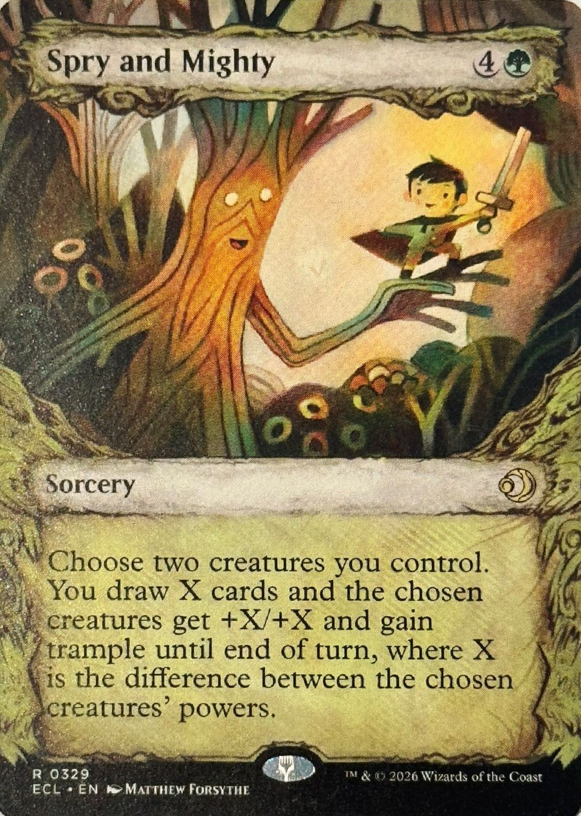 Magic tcg Spry and Mighty 0329 Rare
