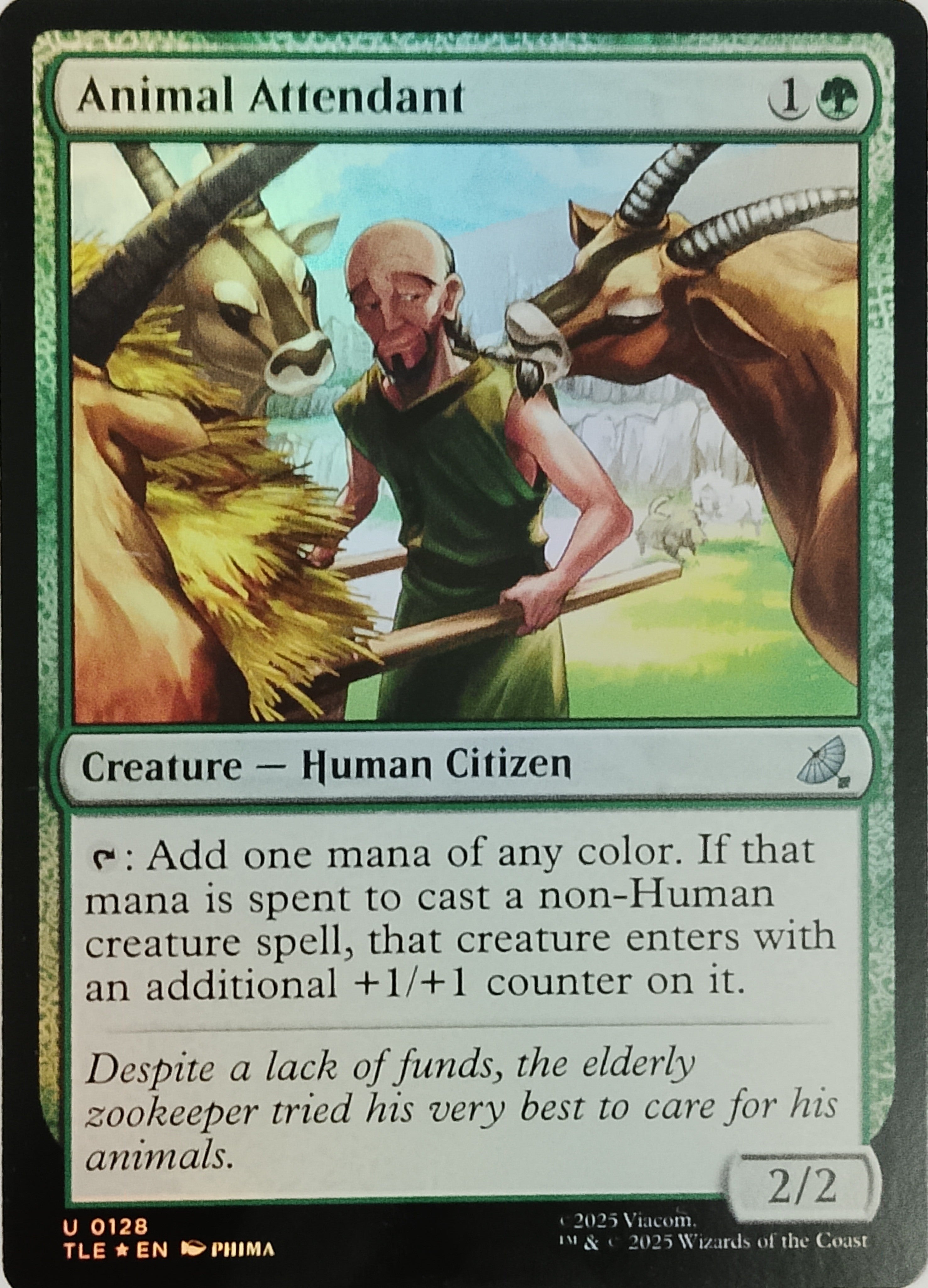 Magic Tcg Animal Attendant 0128 Foil