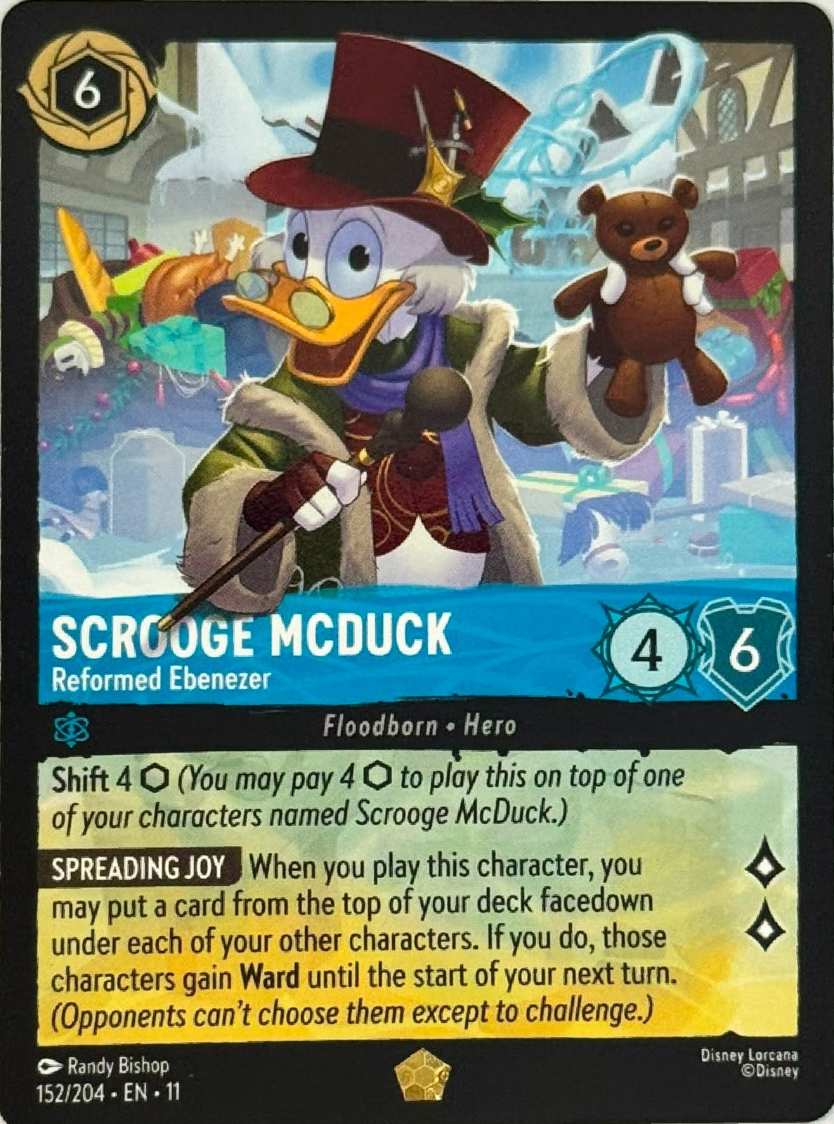 Disney Lorcana Scrooge Mcduck 152/204 Foil