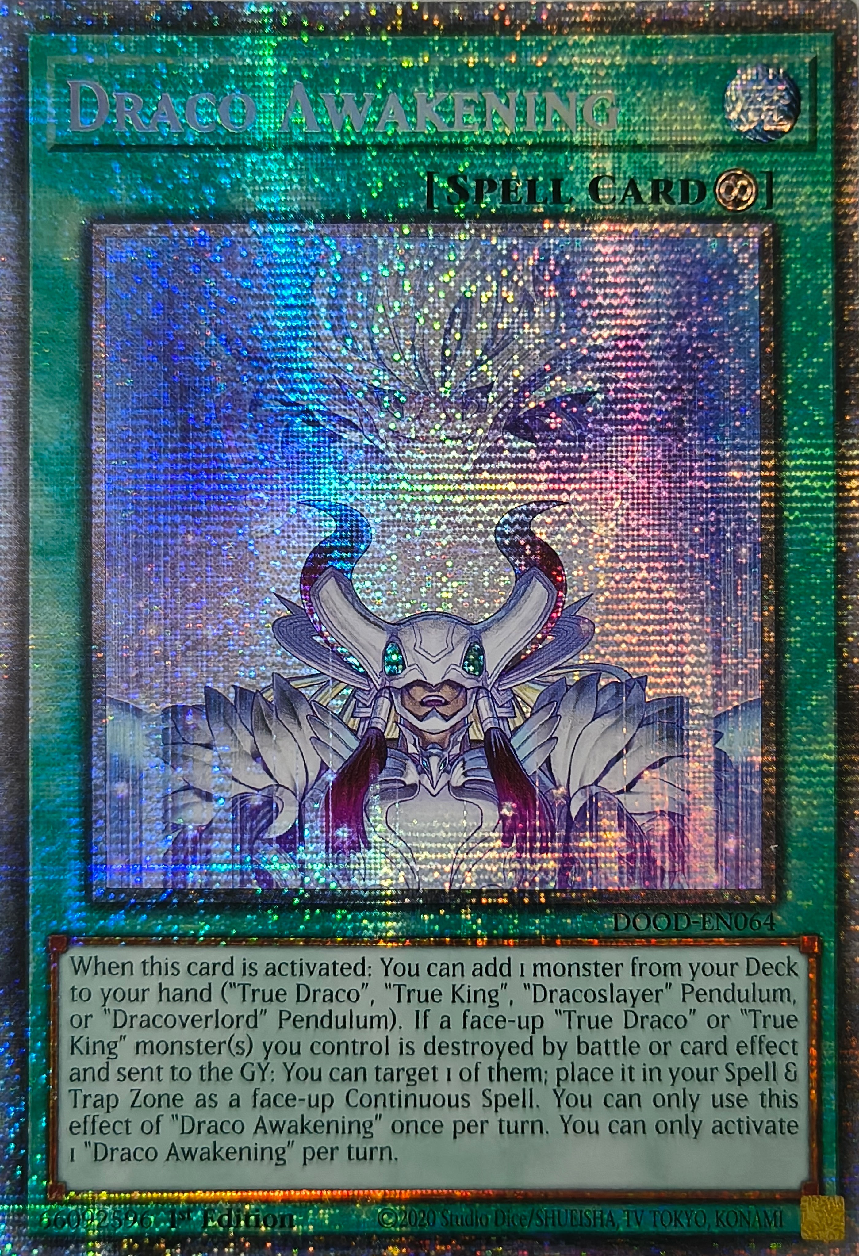 Yugioh! Draco Awakening Dood-En064 1st Edition Starlight