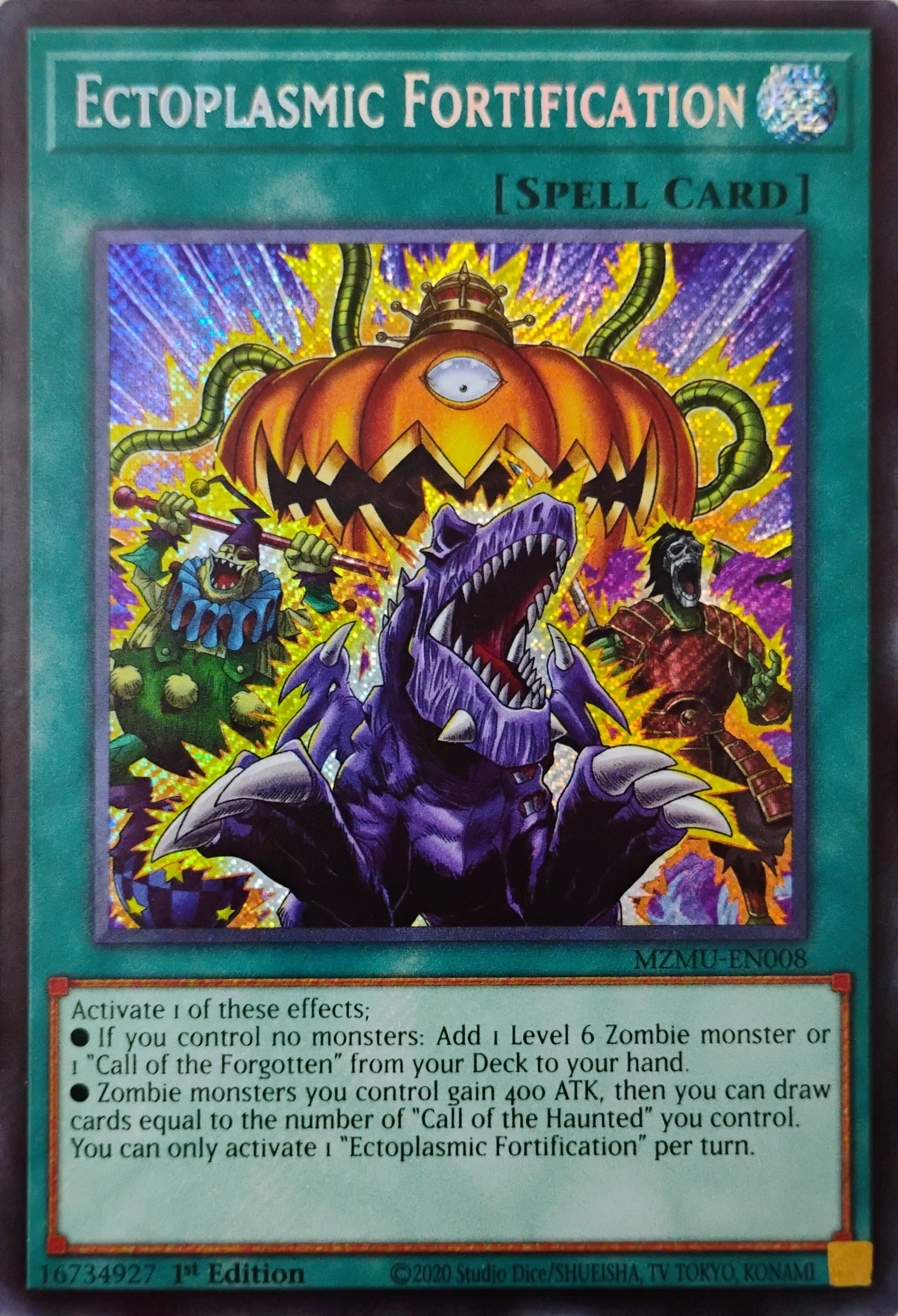 Yugioh! Ectoplasmic Fortification Mzmu-en008 Secreta