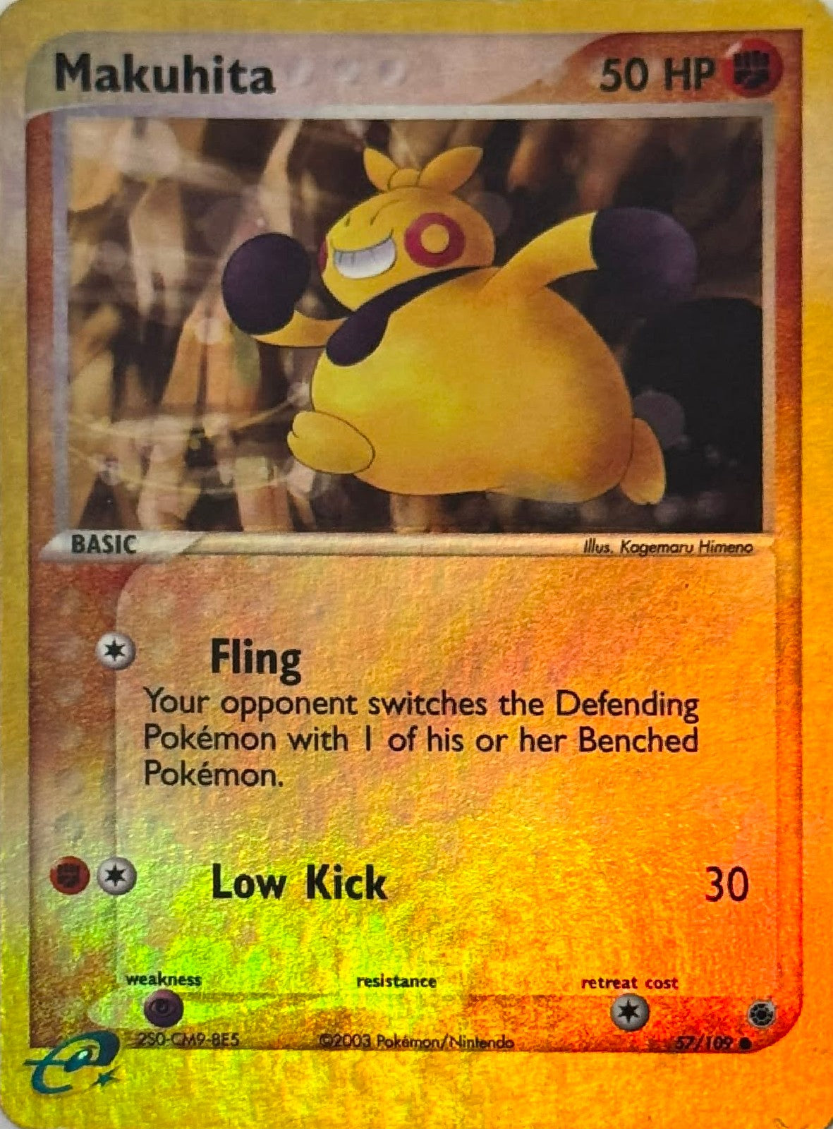 Pokémon Tcg Makuhita 57/109 Reverse