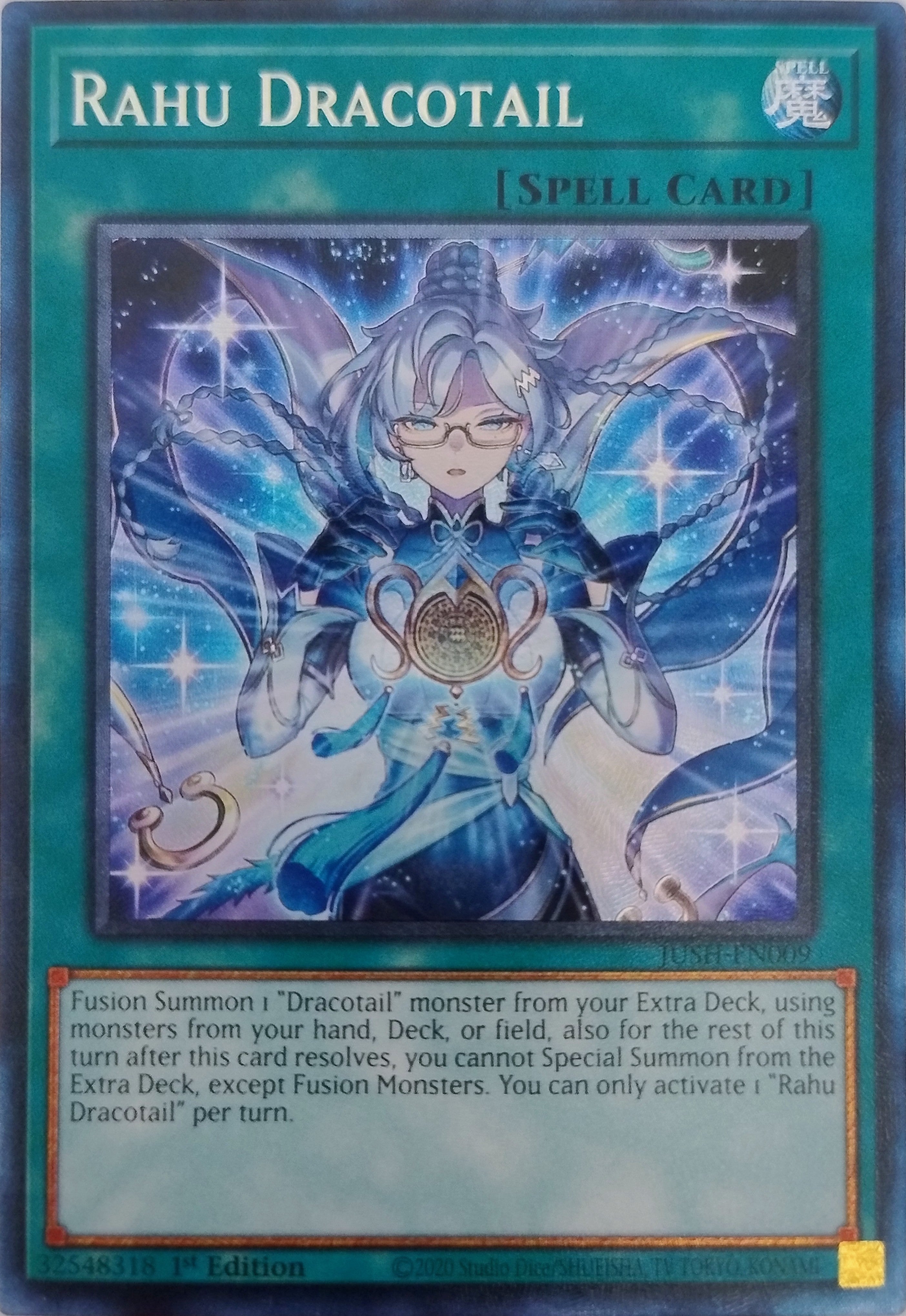 Yugioh! Rahu Dracotail Jush-en009 1st Edition Collector