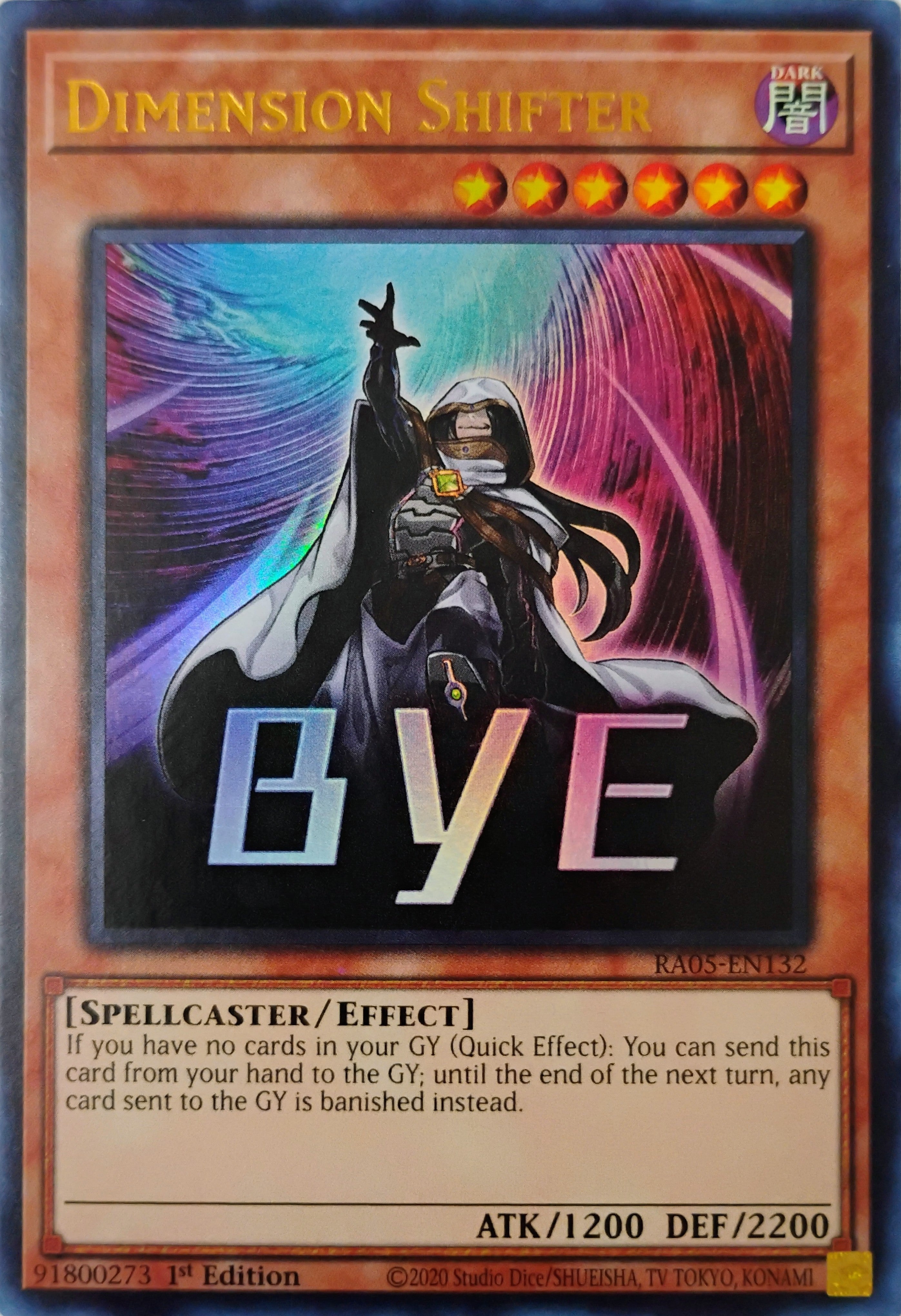 Yugioh! Dimension Shifter Ra05-en132 1st edition Ultra Rare