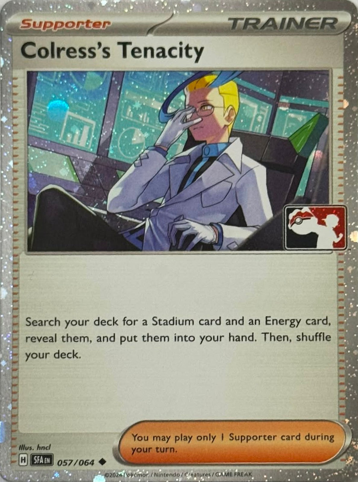 Pokémon Tcg Colress's Tenacity 057/064 Holo Cosmo (Liga)