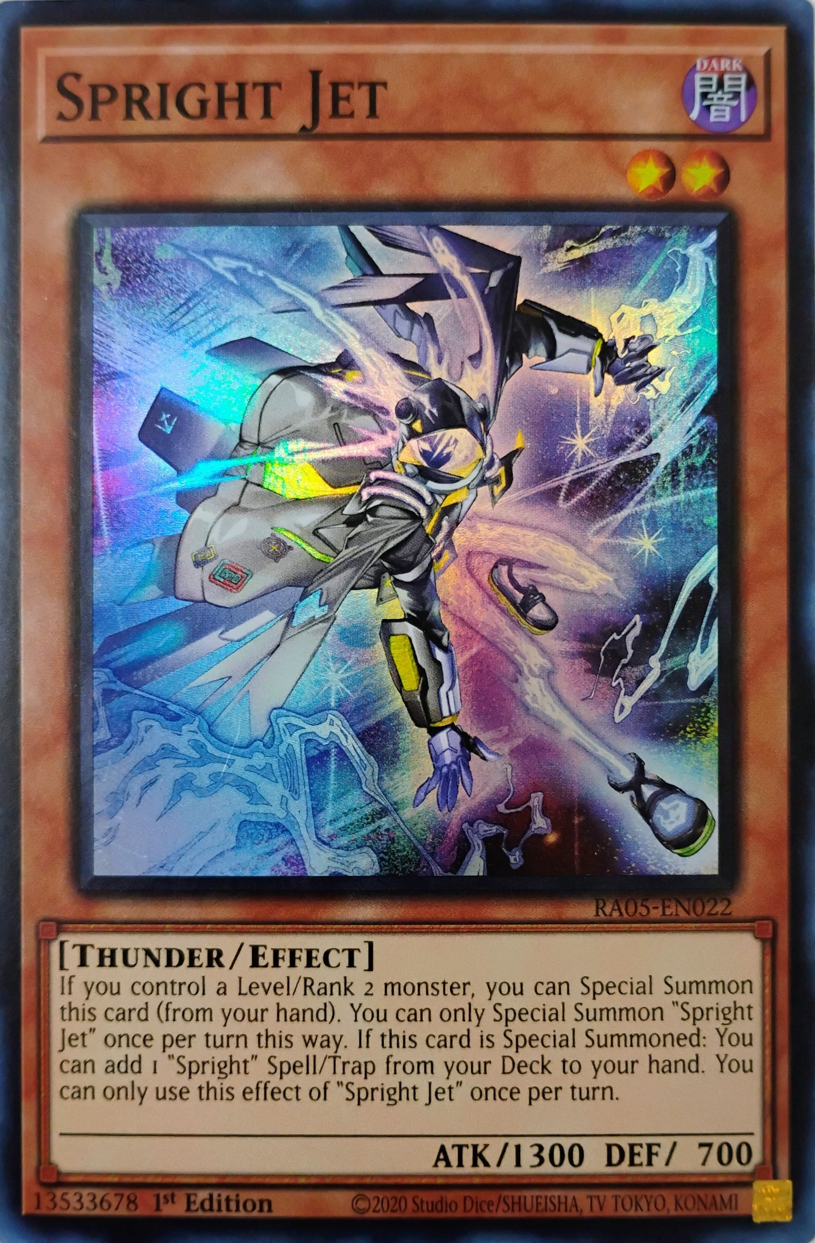 Yugioh! Spright Jet Ra05-en022 Super Rare