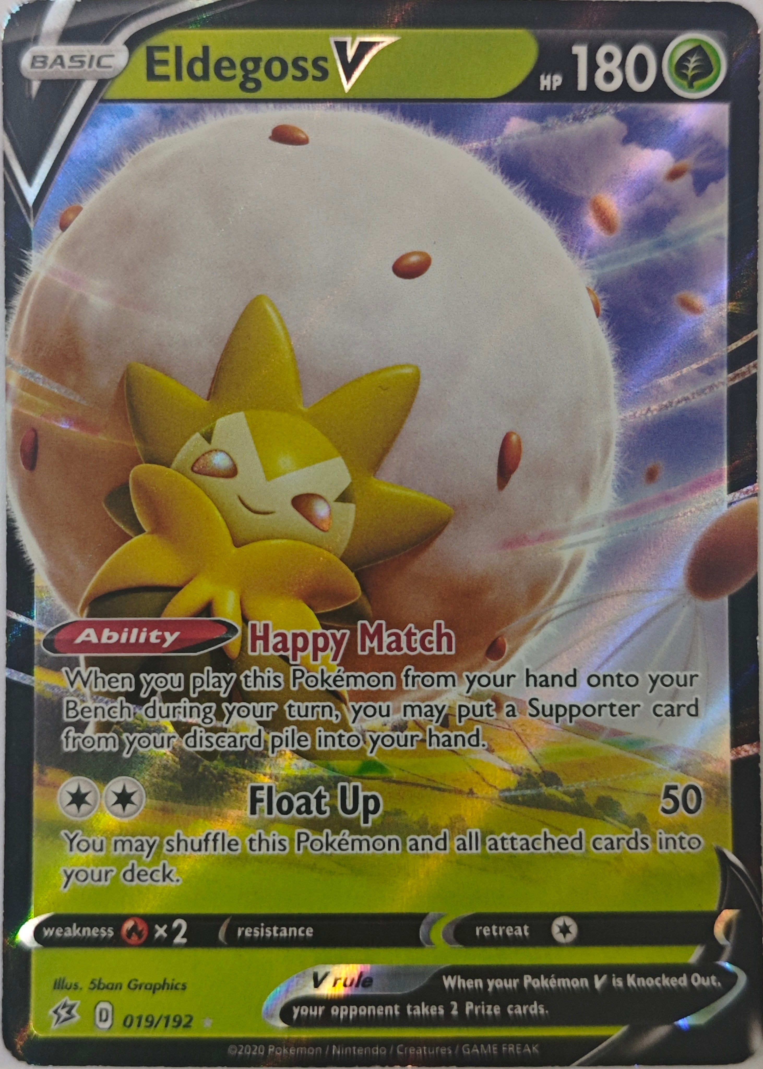 Pokémon Tcg Eldegoss V 019/192