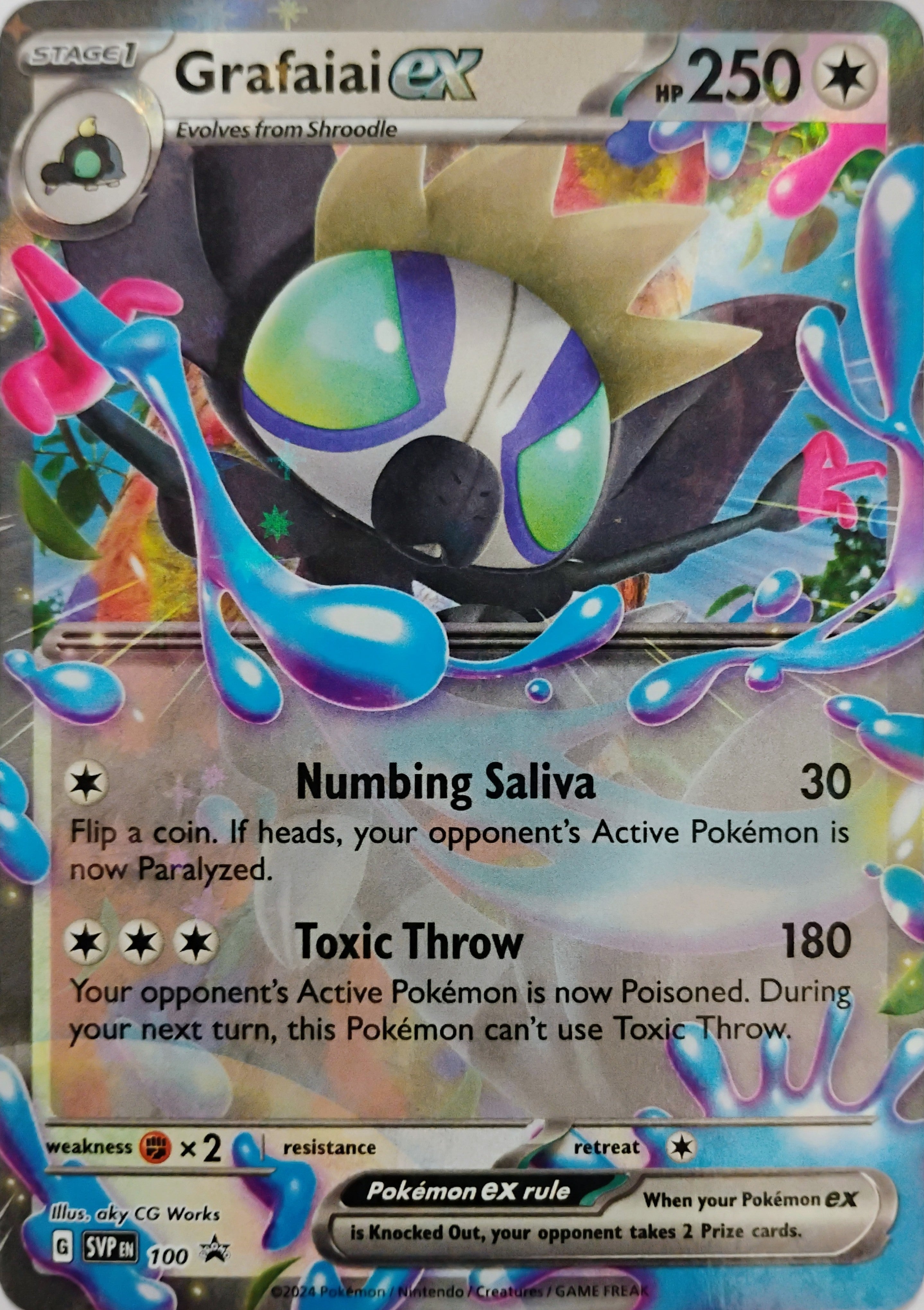 Pokémon tcg Grafaiai Ex 100