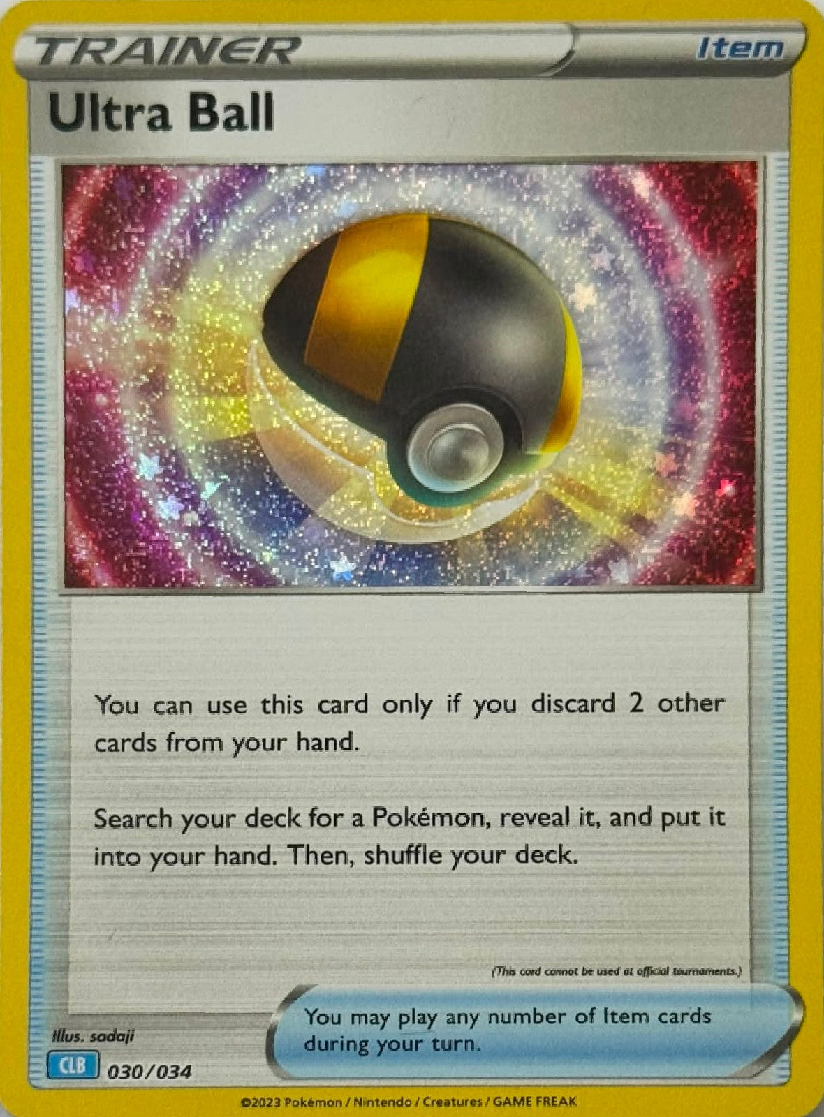 Pokémon Tcg Ultra Ball 030/034 (CLB)  Holo