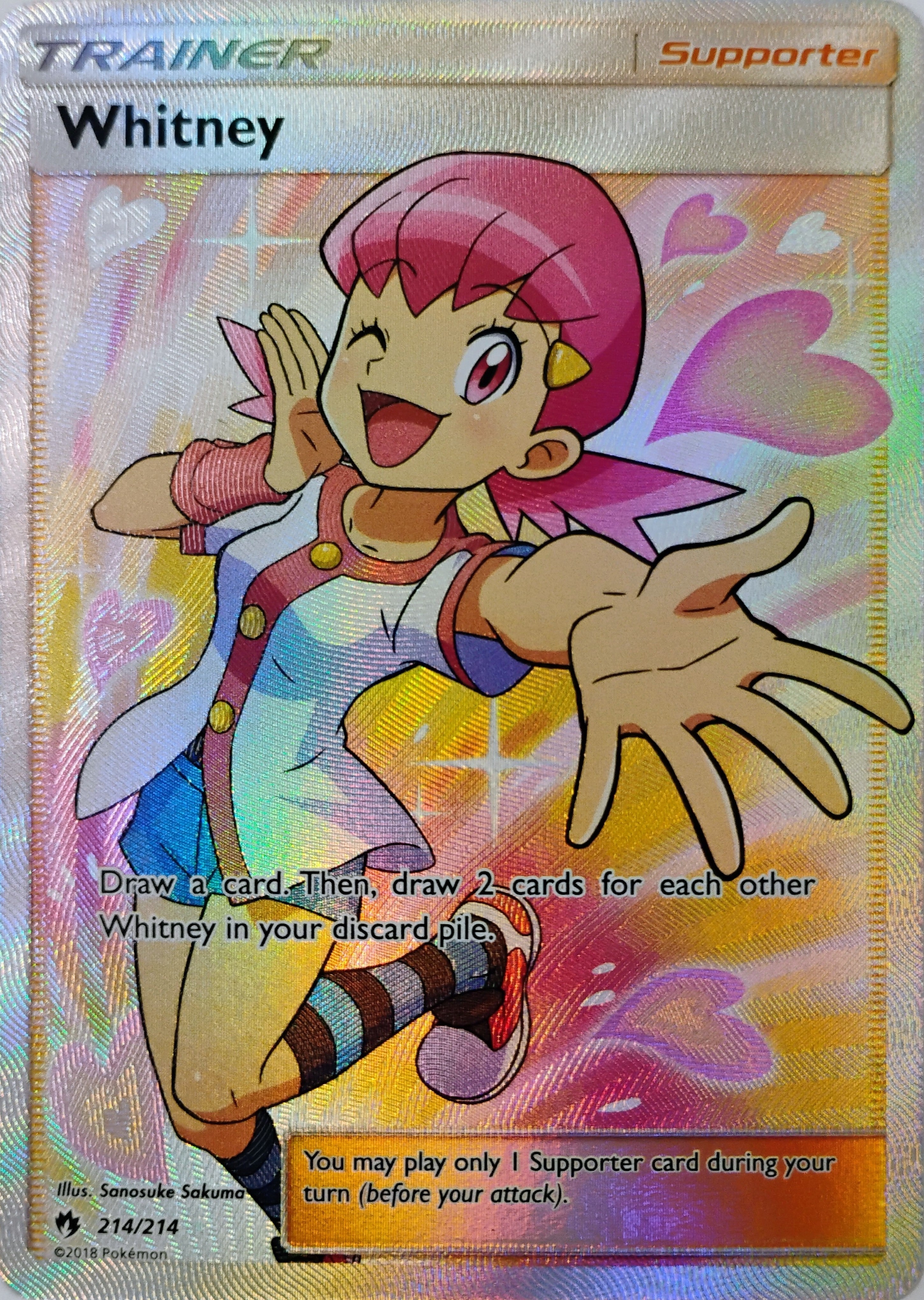 Pokémon tcg Whitney 214/214