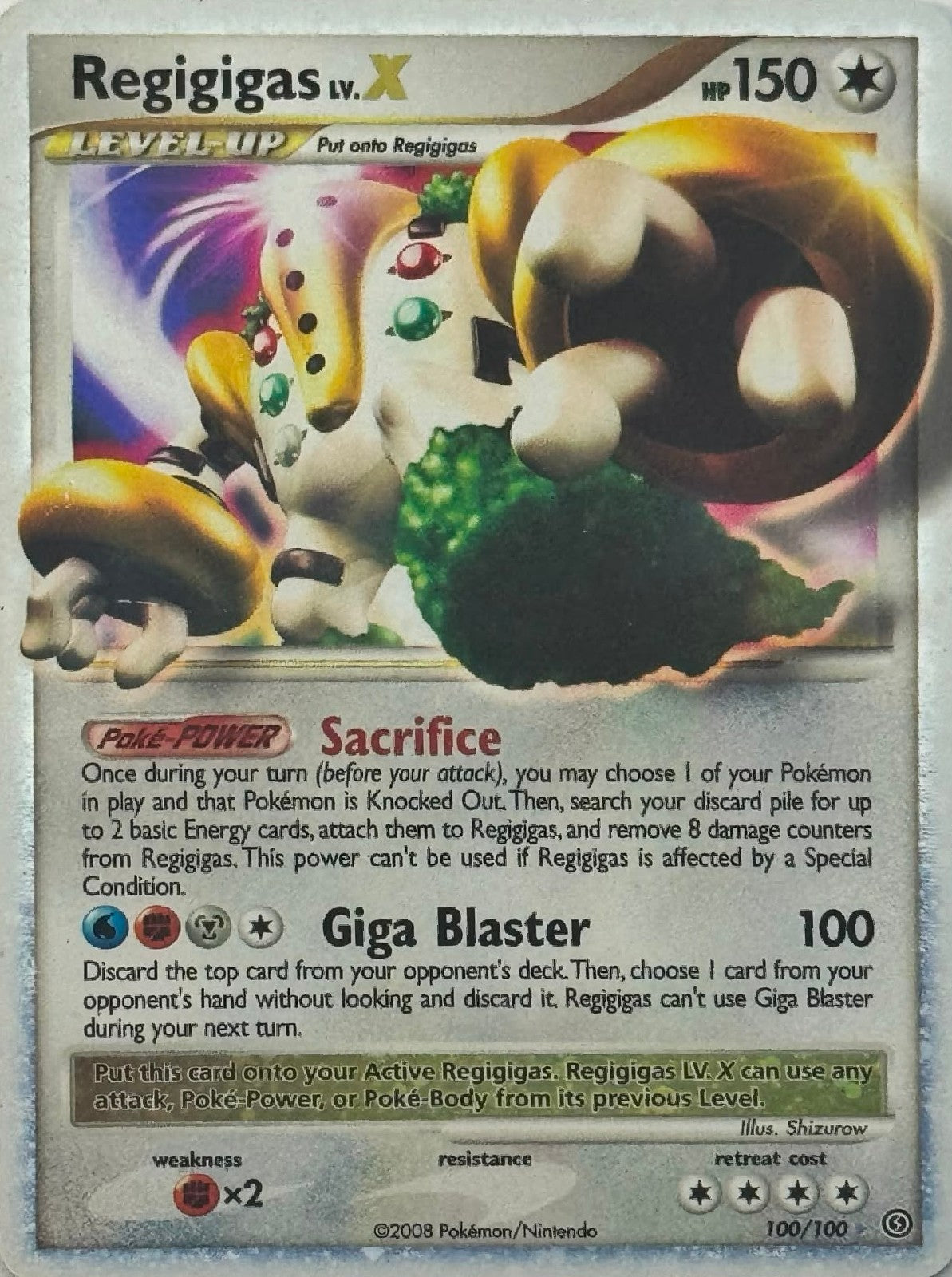 Pokémon Tcg Regigigas Lv.X 100/100 Holo