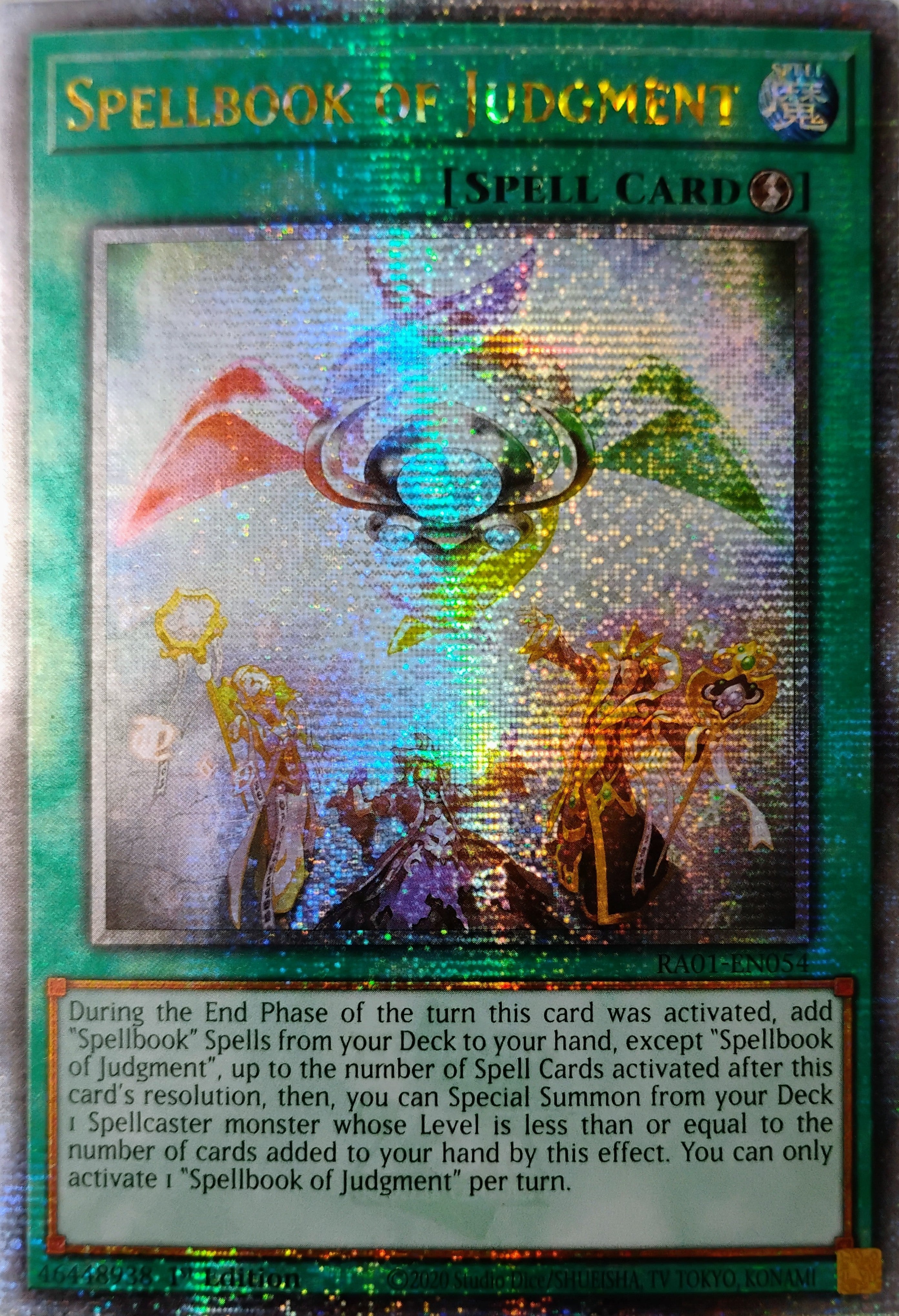 Yugioh! Spellbook Of judment Ra01-en054 Quarter Century