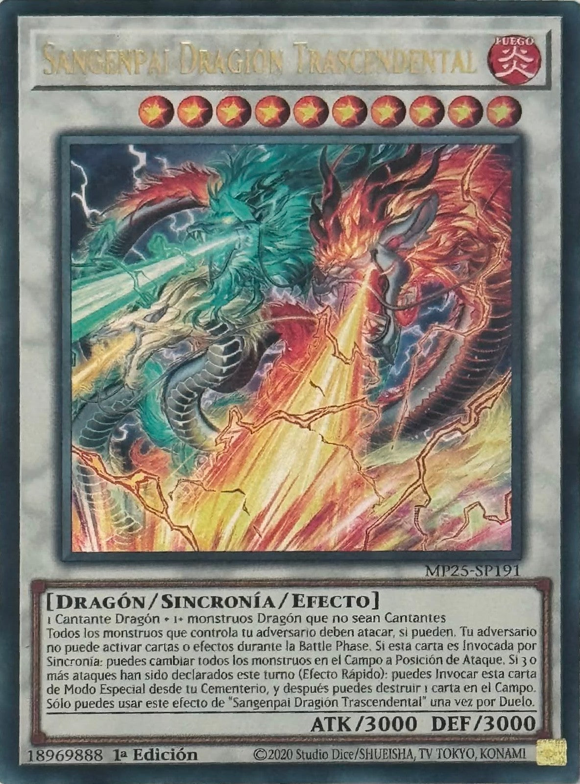 Yugioh! Sangenpai Dragion Trascendental MP25-SP191 1st Edition Ultra