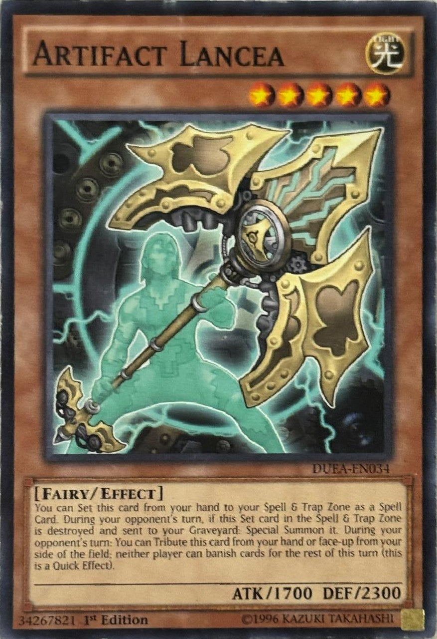 Yugioh! Artifact Lancea DUEA-EN034 1st Edition