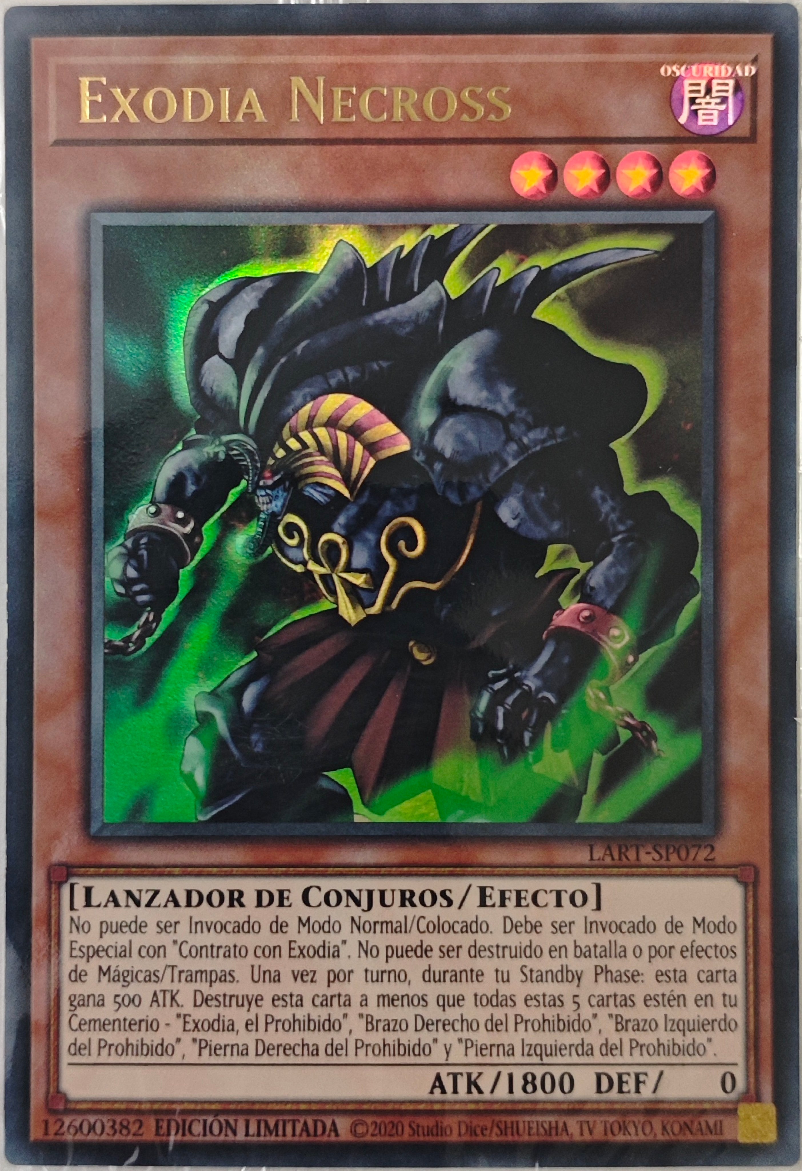 Yugioh! Exodia Necross Lart-Sp072 Edición Limitada Ultra