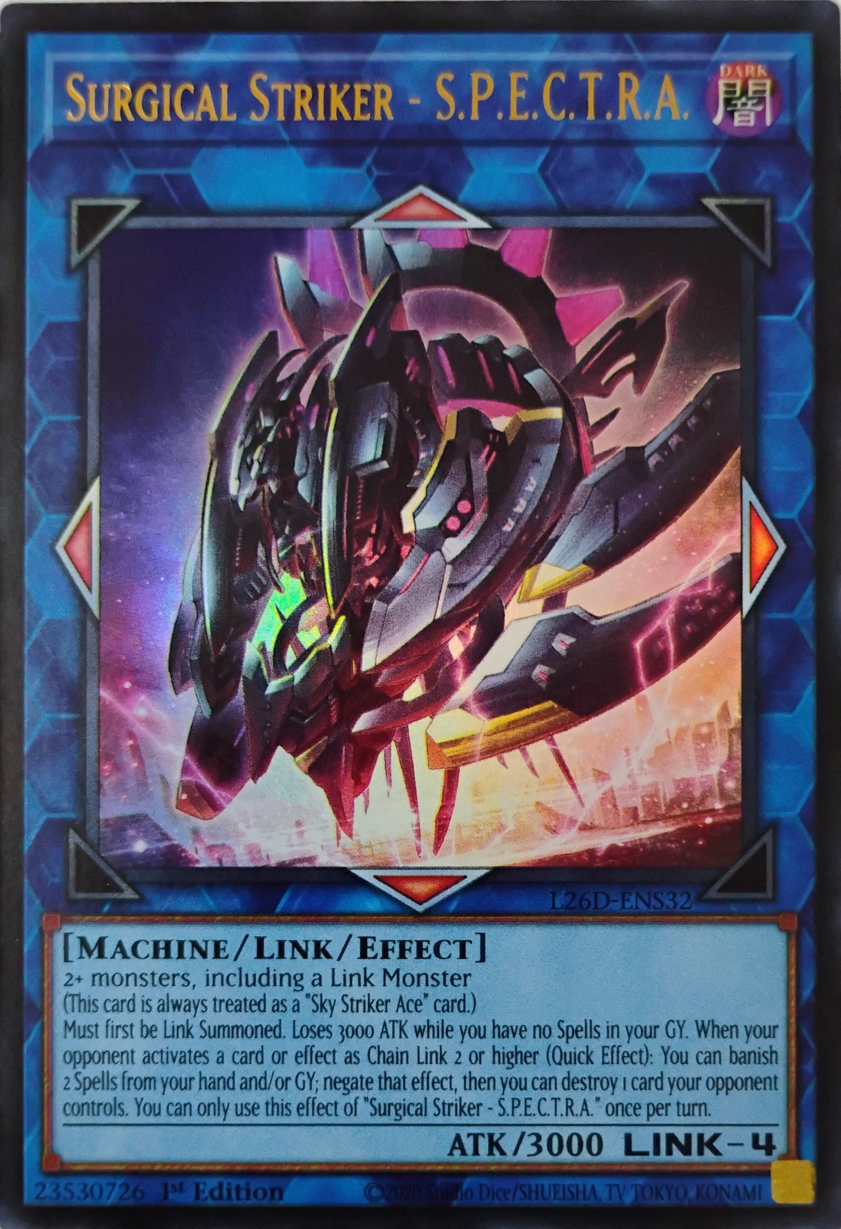 Yugioh! Surgical Striker - S.P.E.C.T.R.A. L26D-ENS32 Ultra Rare