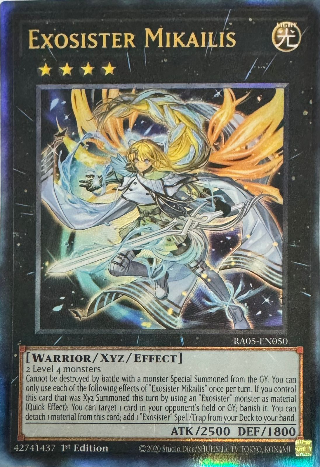 Yugioh! Exosister Mikailis Ra05-en050 1st edition Ultimate