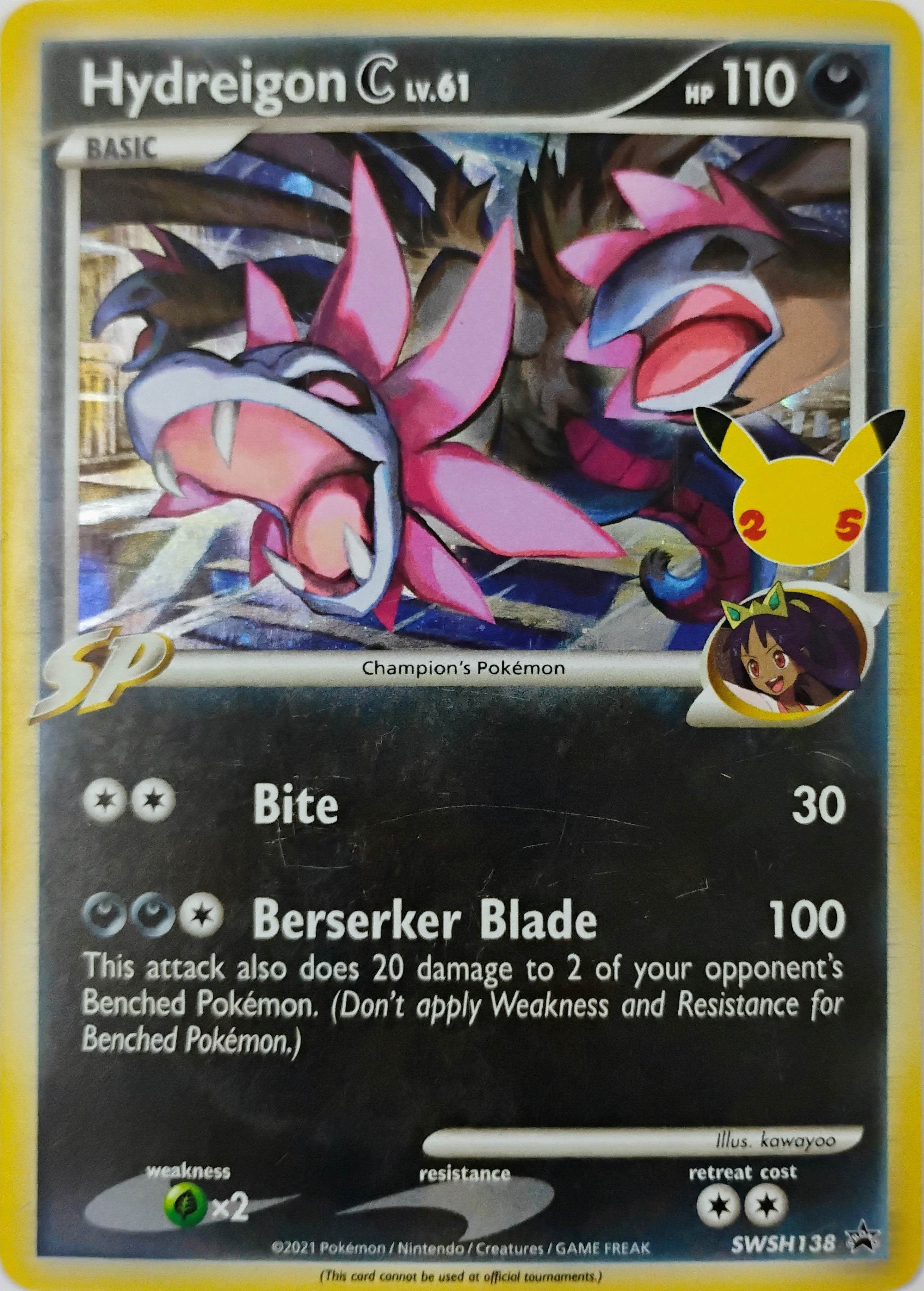 Pokémon tcg Hydreigon C Lv.61 Swsh138 Holo