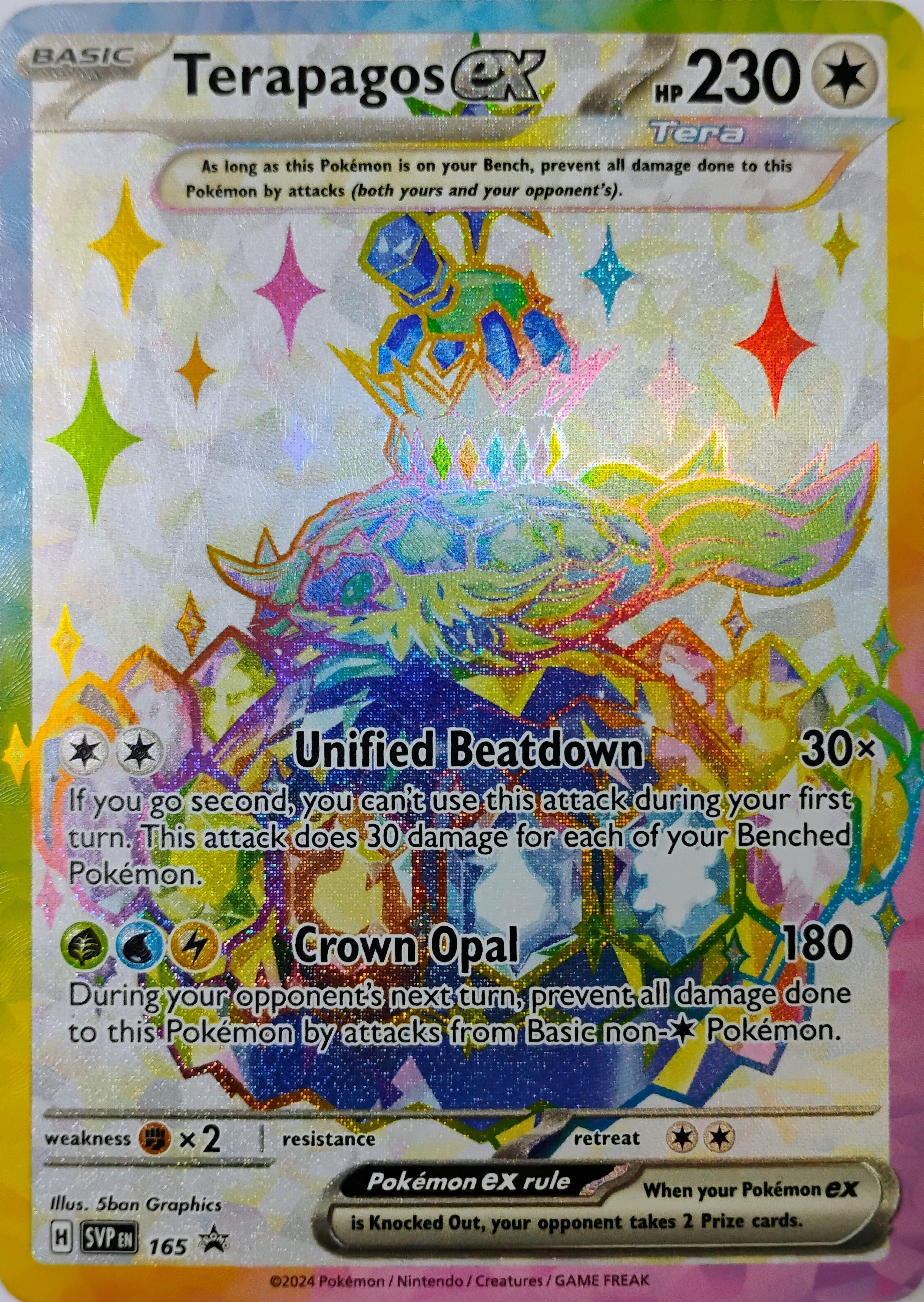 Pokémon tcg Terapagos Ex 165