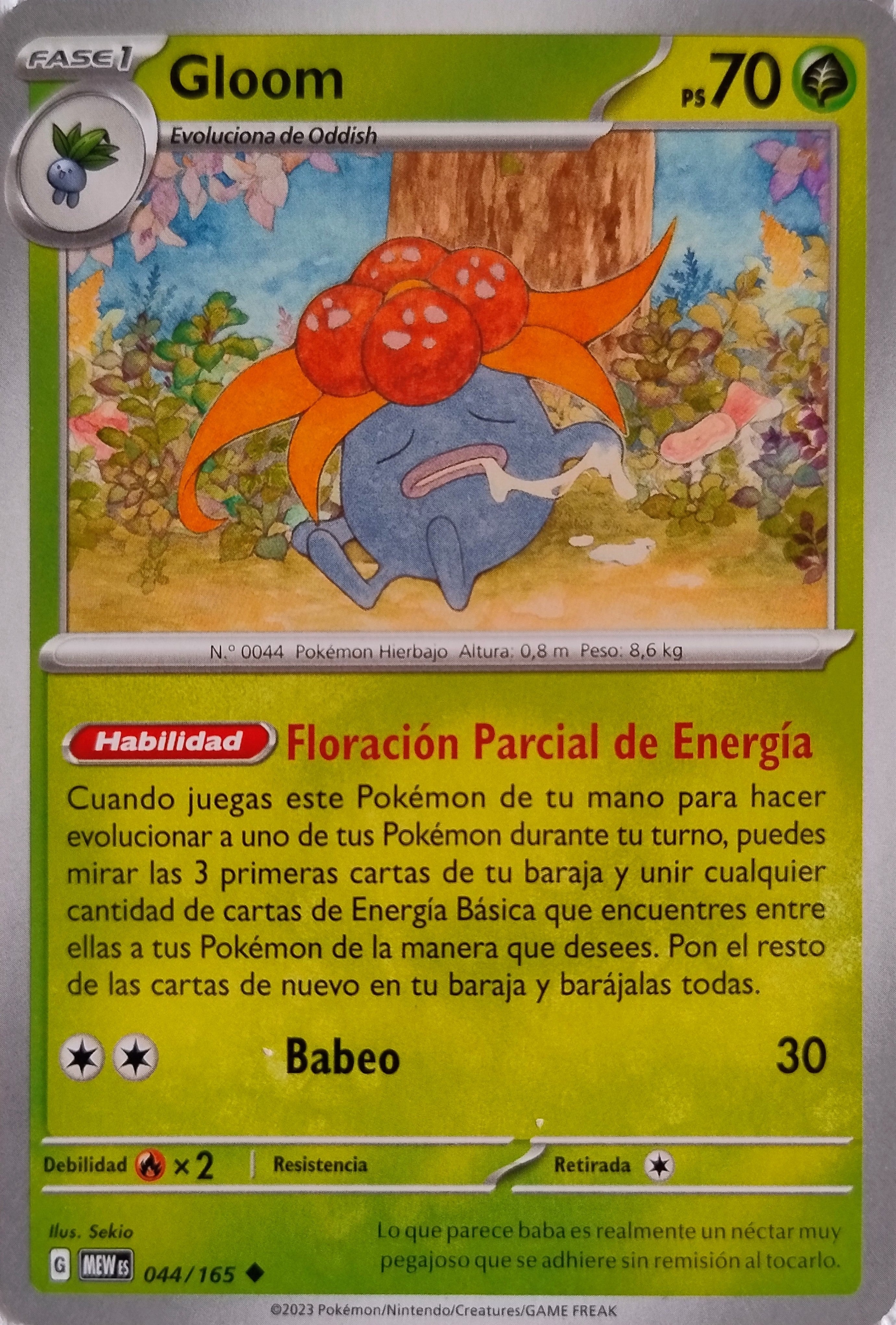Pokemon Tcg Gloom 044/165 (Español)