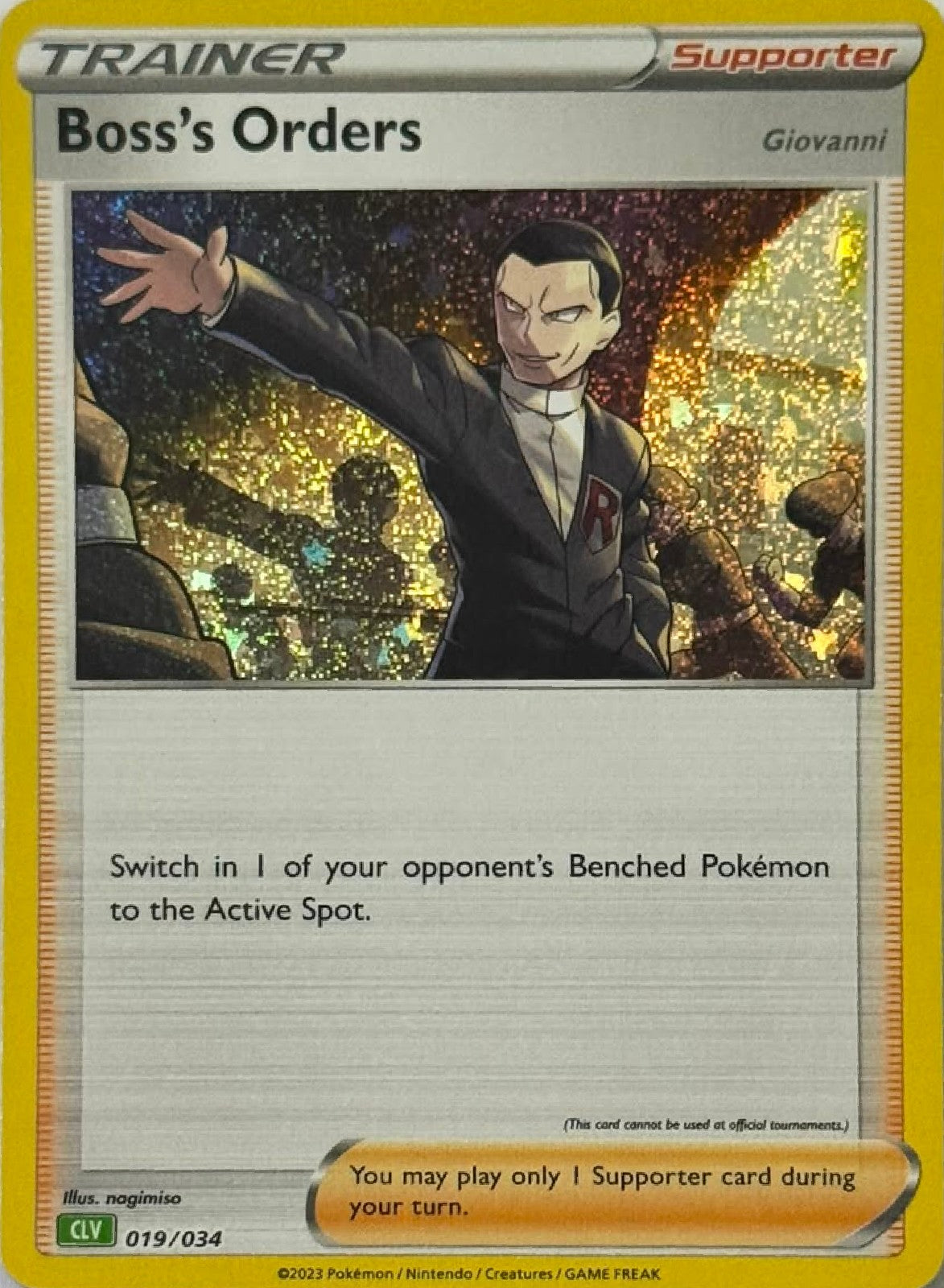 Pokémon Tcg Boss's Orders 019/034 (CLV) Holo