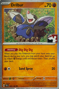 Pokémon Tcg Drilbur 085/162 Holo Cosmo