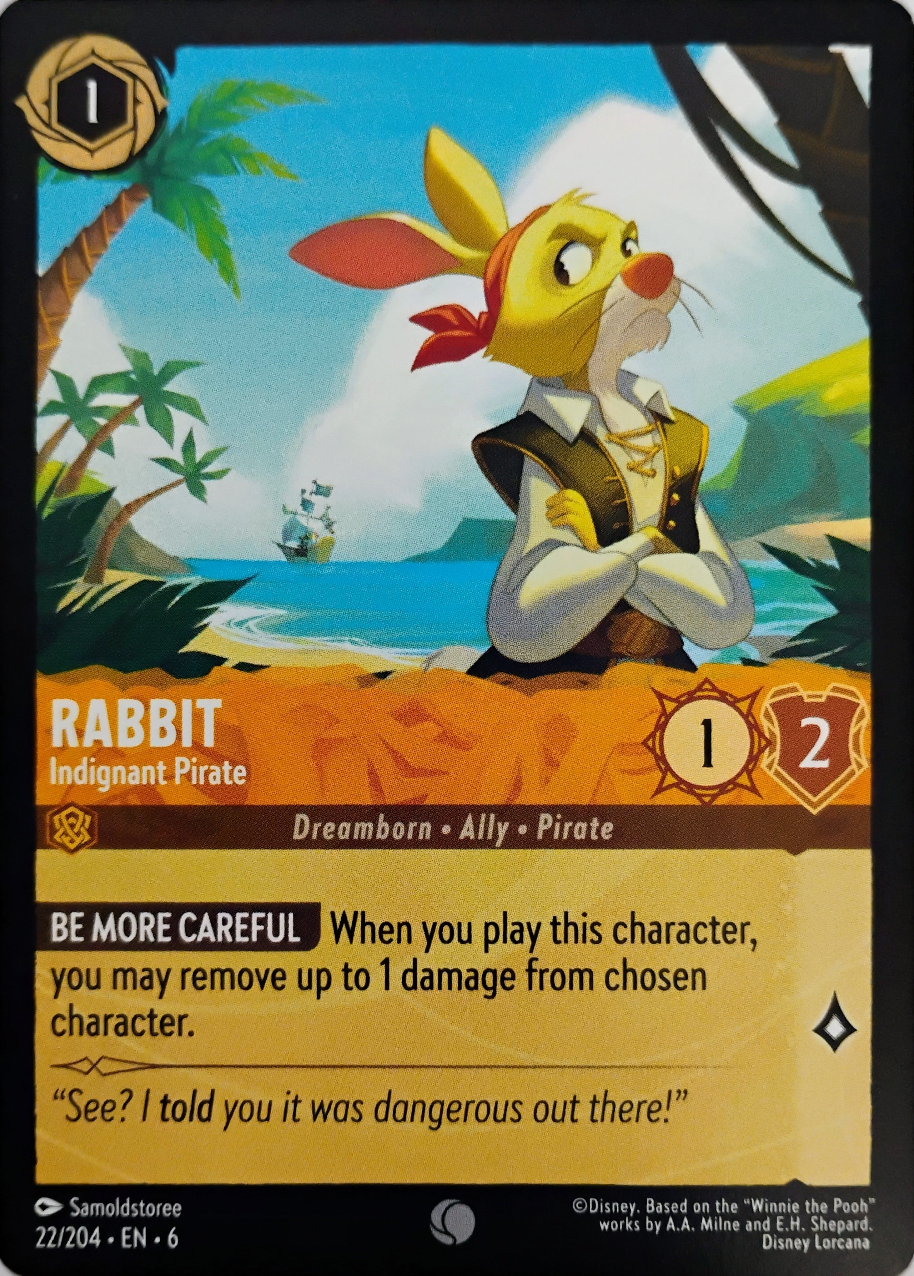 Disney Lorcana Rabbit 22/204