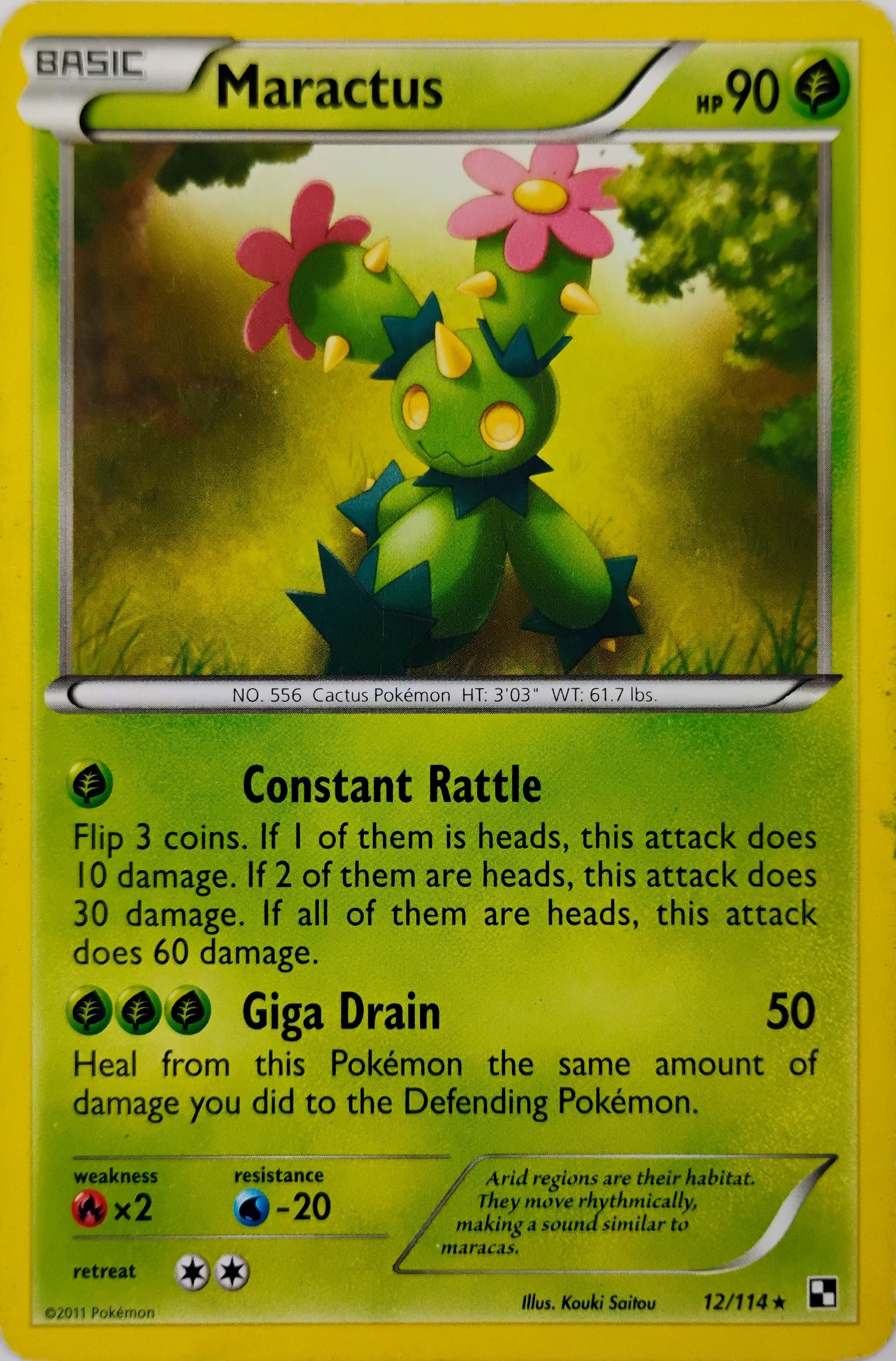 Pokémon tcg Maractus 12/114