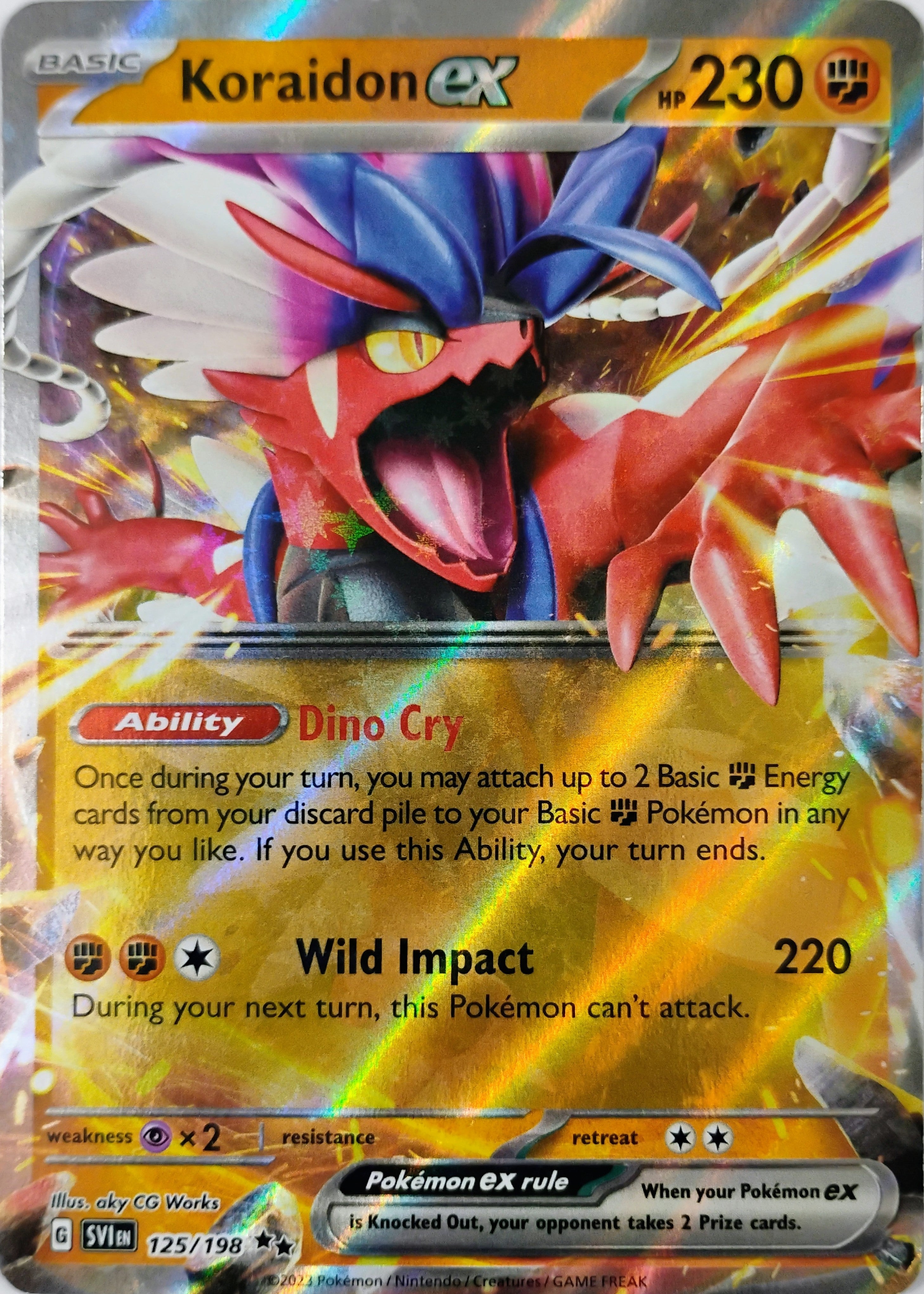 Pokémon tcg Koraidon Ex 125/198