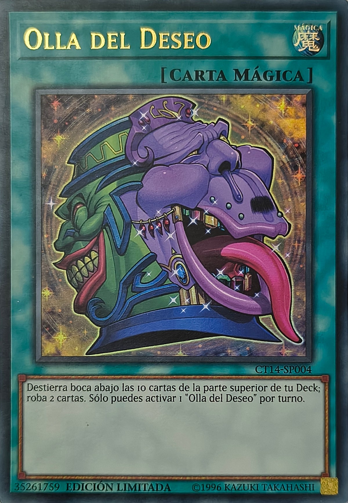 Yugioh! Olla Del Deseo Ct14-Sp004 Edición Limitada Ultra Rare