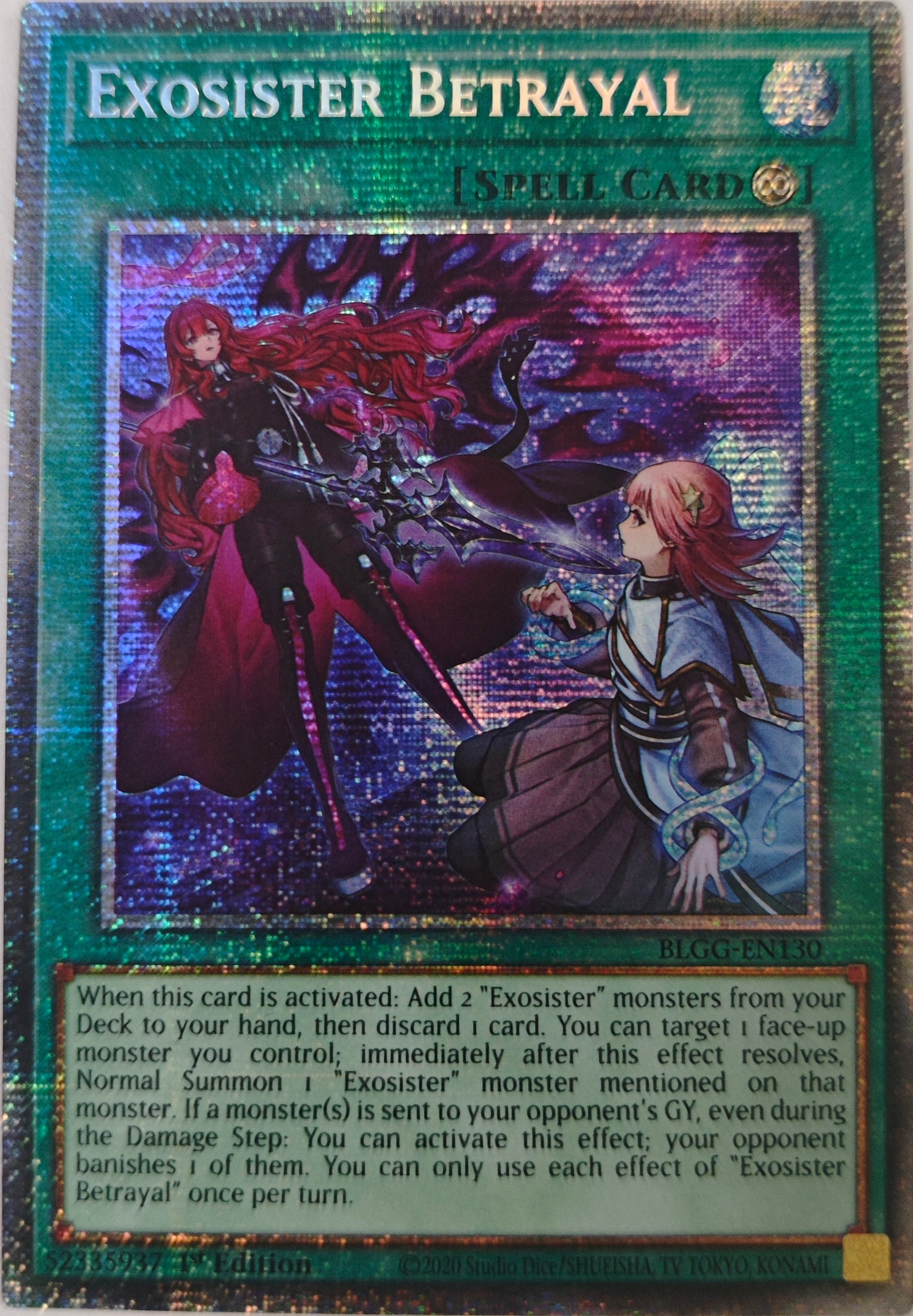 Yugioh! Exosister Betrayal Blgg-En130 1st Edition Starlight