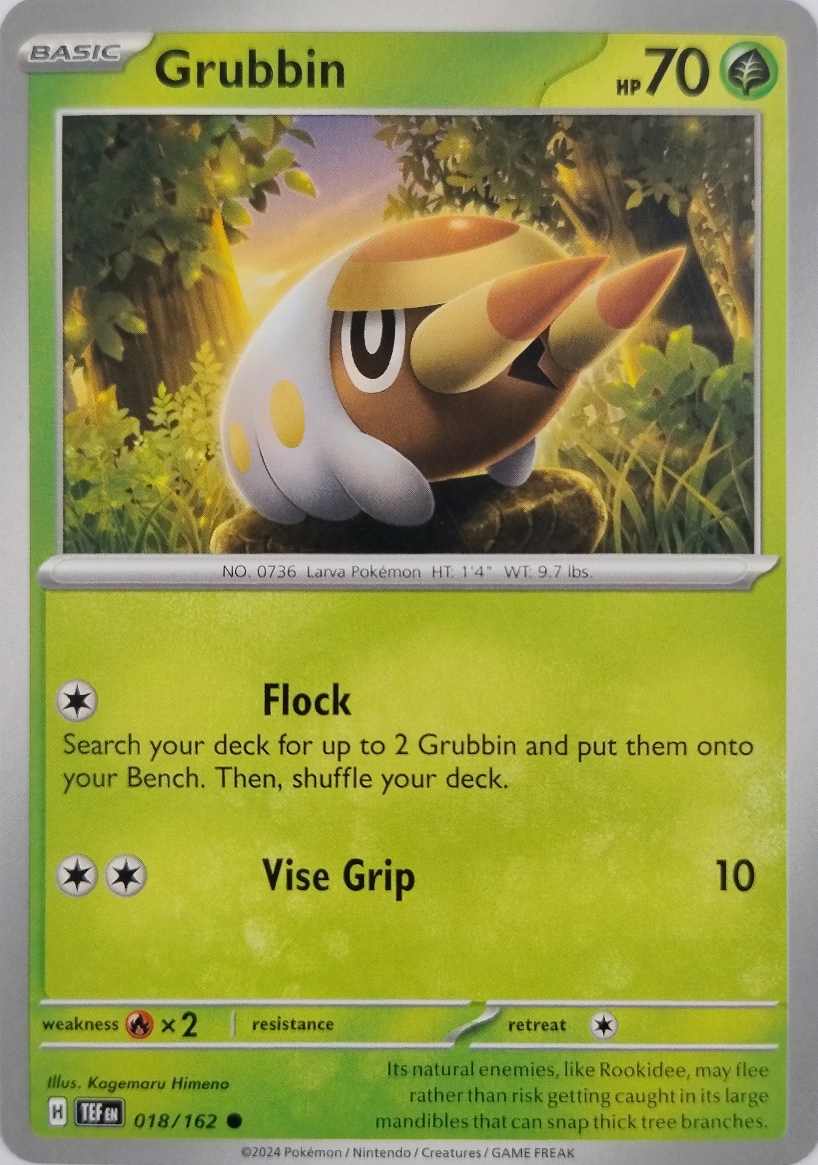 Pokémon Tcg Grubbin 018/162