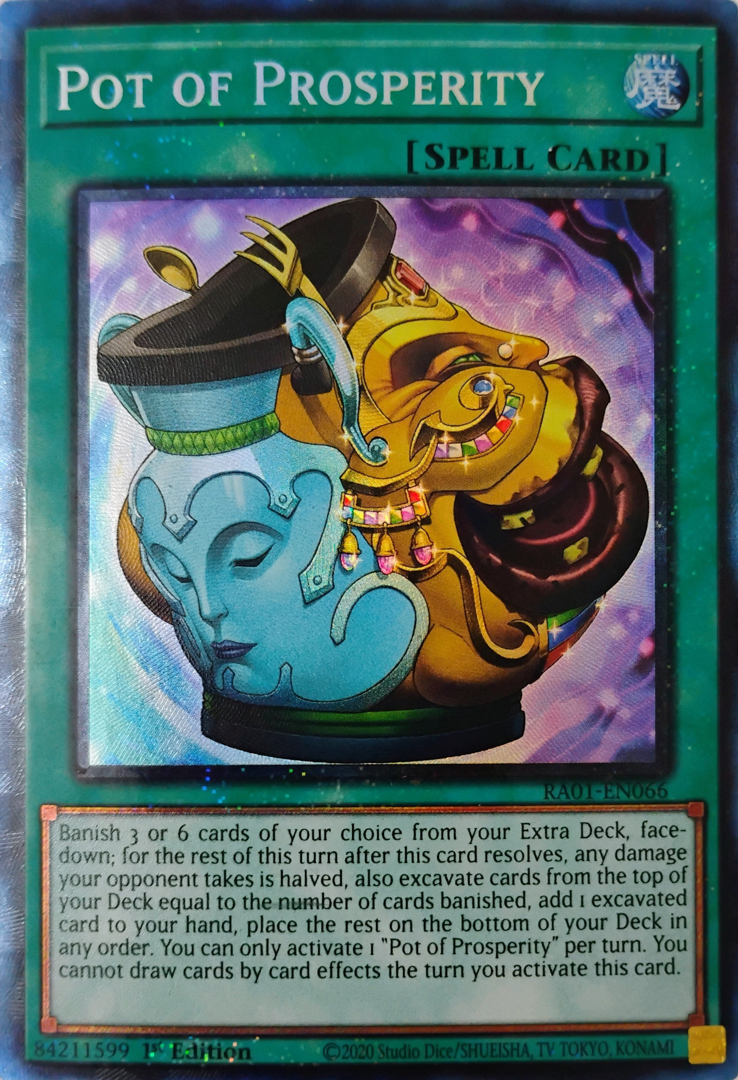 Yugioh! Pot Of Prosperity Ra02-en066 Collector rare