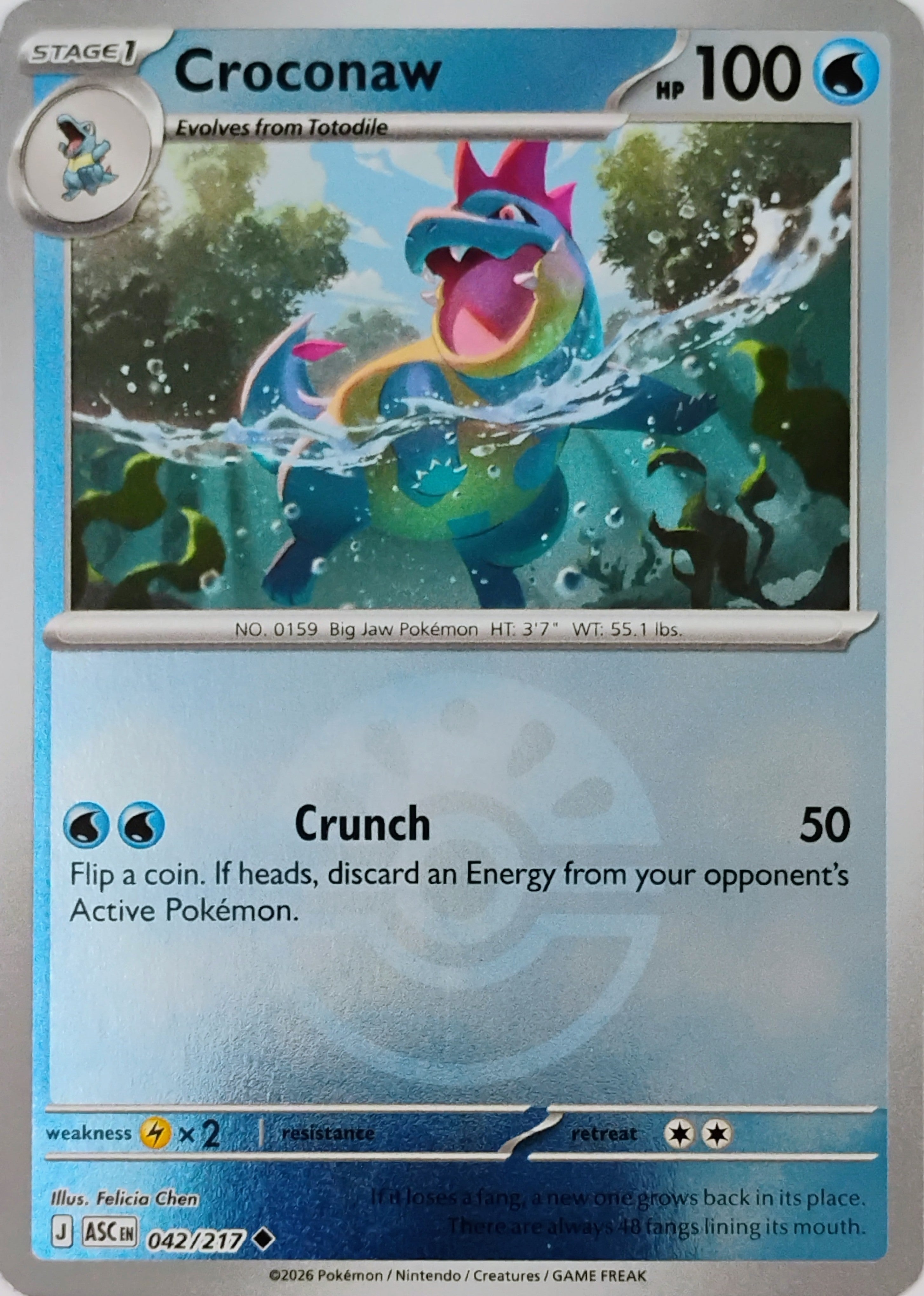 Pokémon tcg Croconaw 042/217 (Friend Ball)