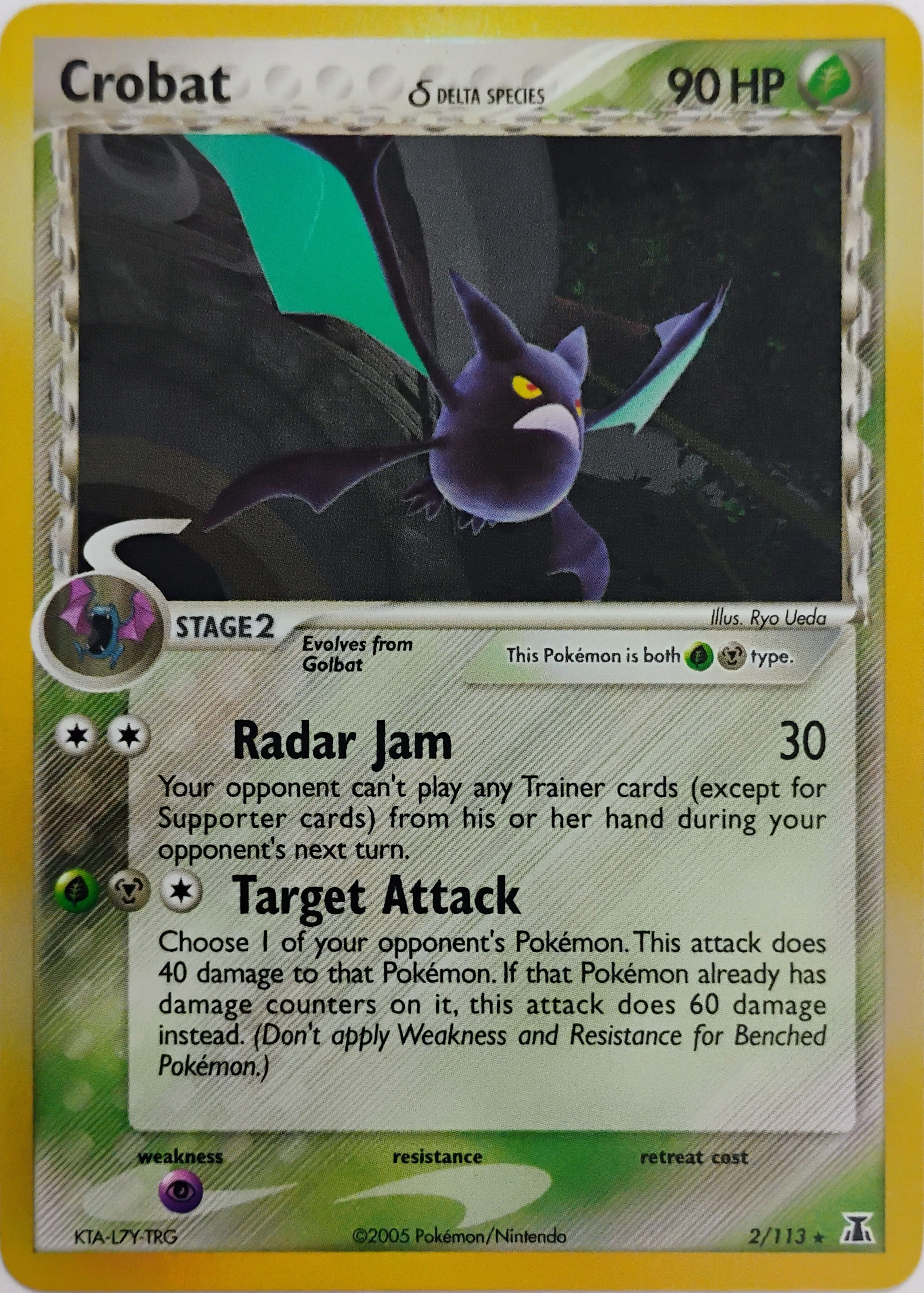 Pokémon tcg Crobat 2/113 Holo