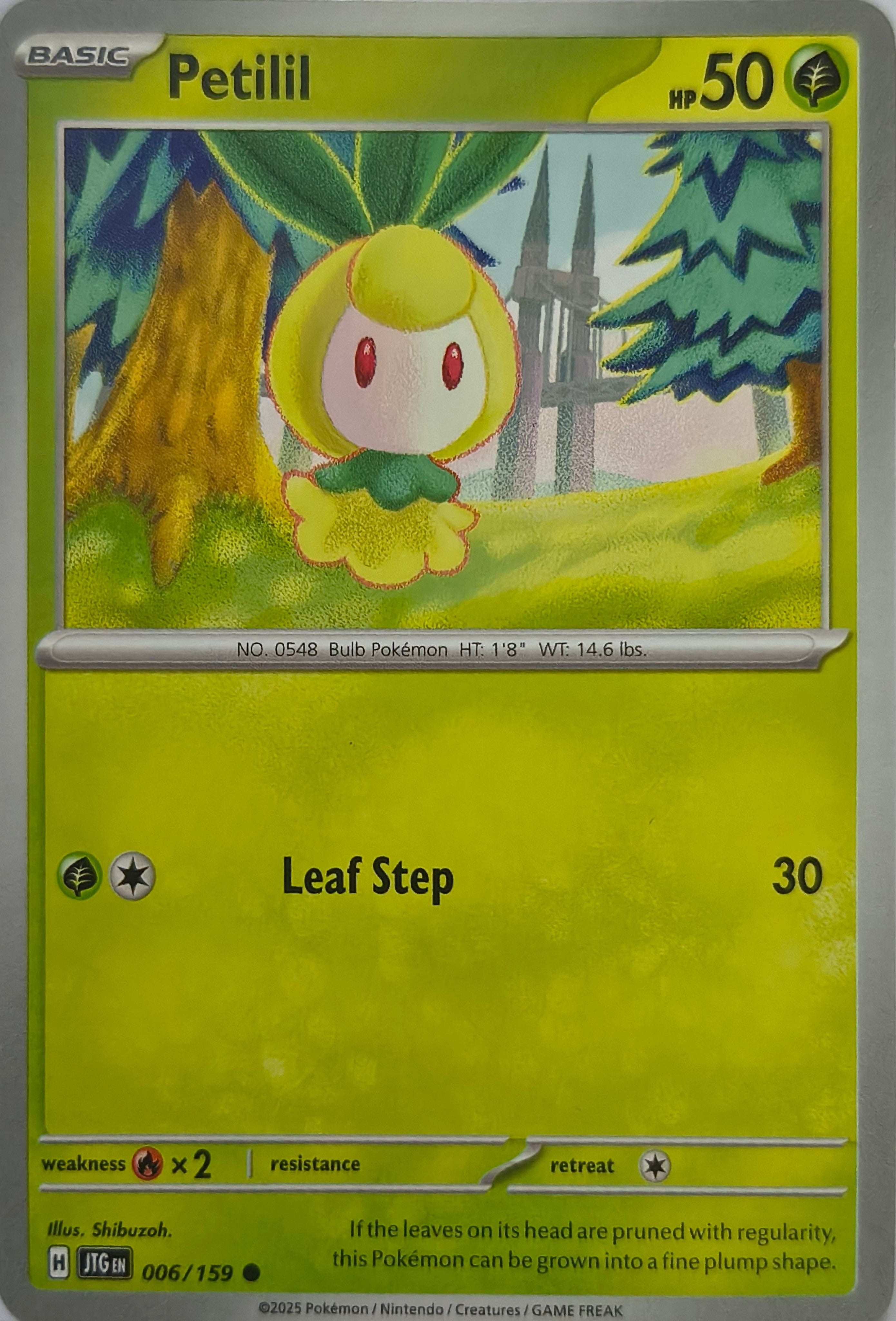 Pokémon tcg Petilil 006/159