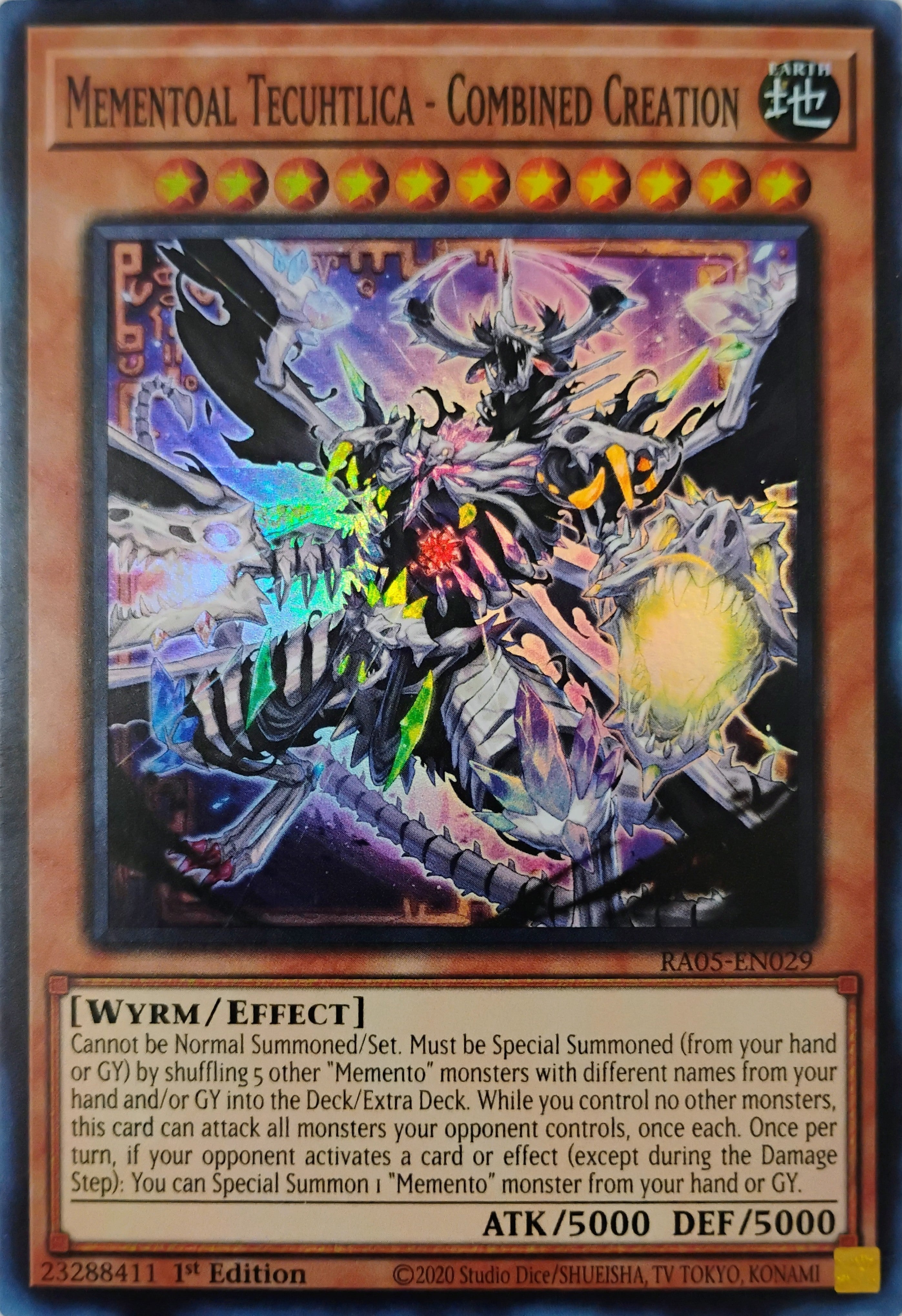 Yugioh! Mementoal Tecuhtlica - Combined Creation Ra05-en029 Super Rare