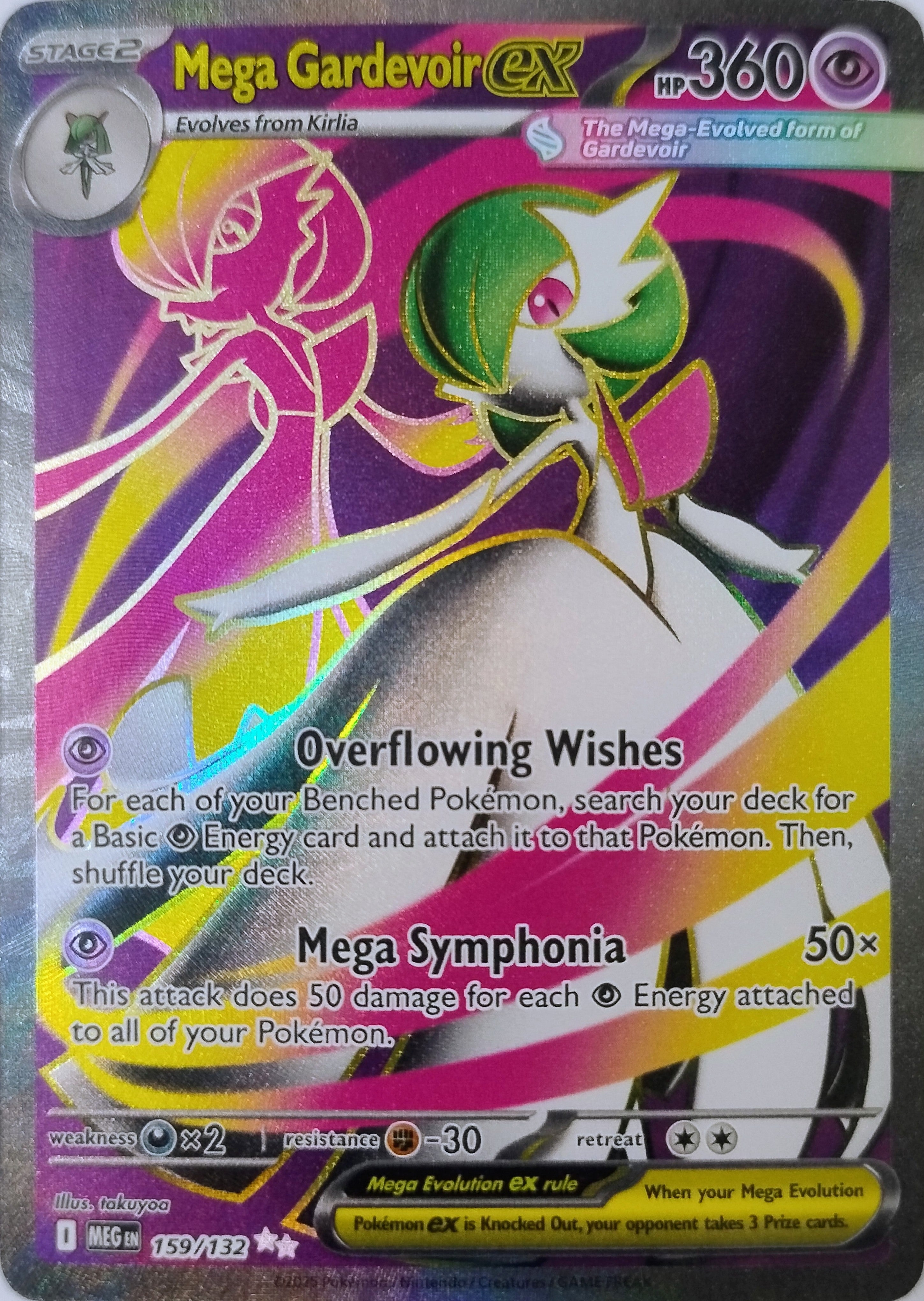 Pokemon Tcg Mega Gardevoir Ex 159/132