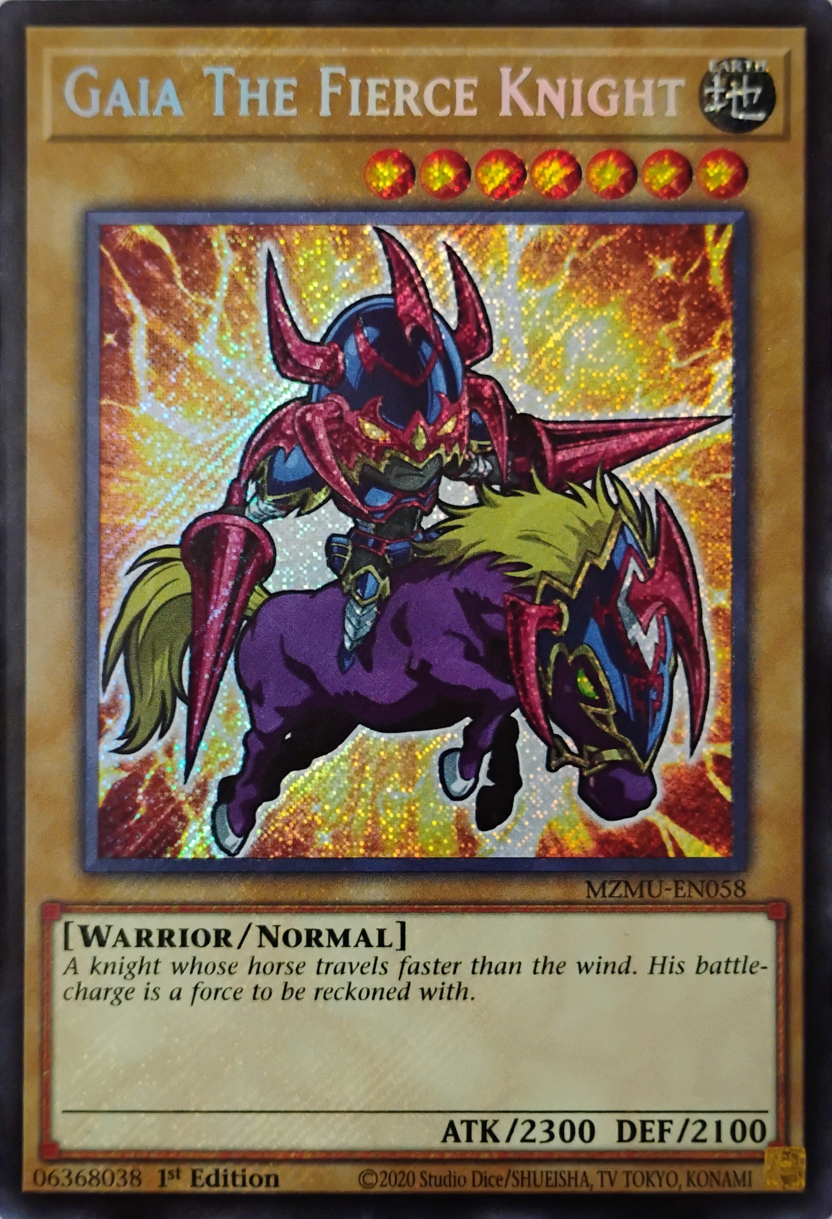 Yugioh! Gaia The Fierce Knight Mzmu-en058 Secreta