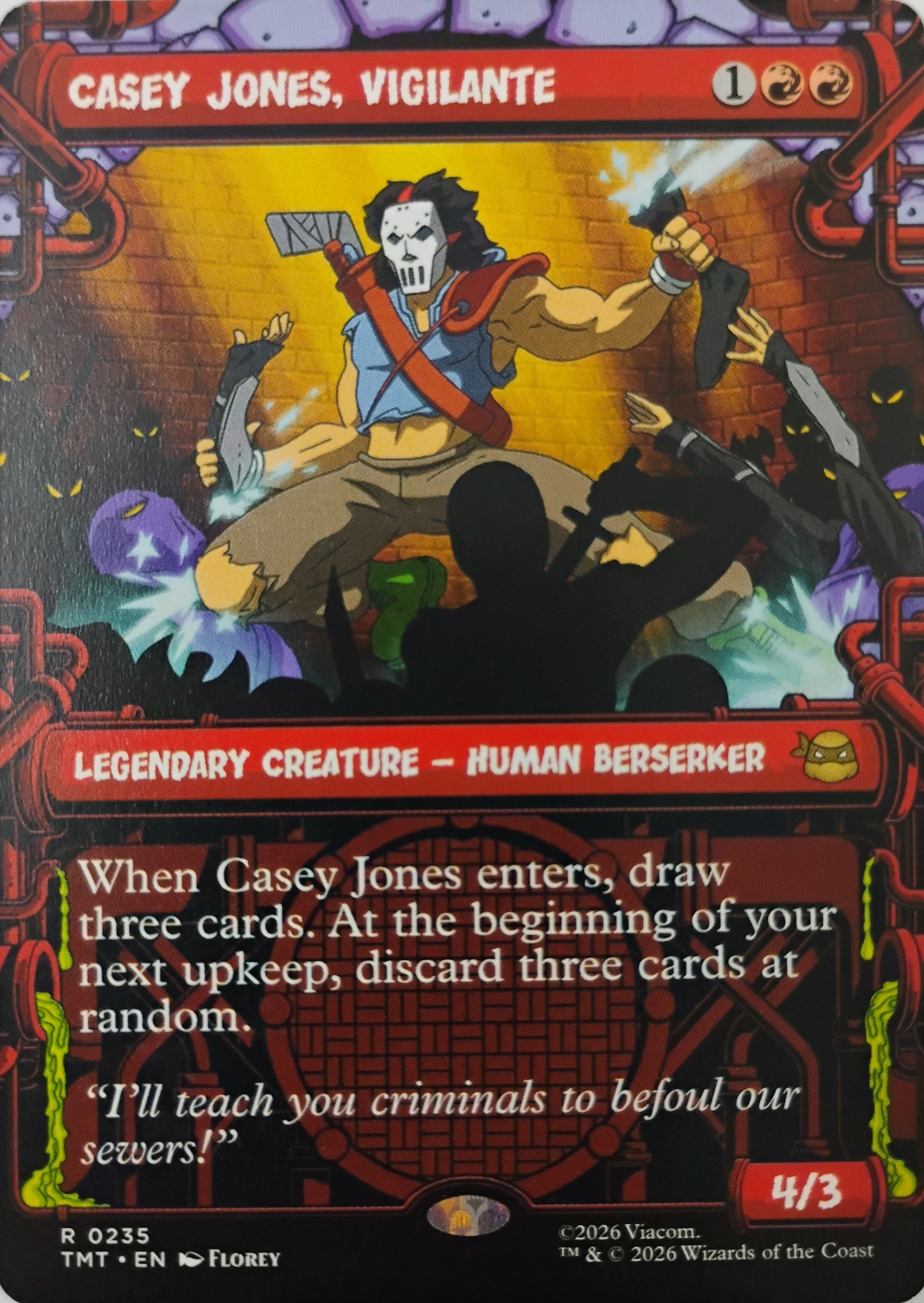 Magic tcg Casey Jones, Vigilante 0235 (Showcase)
