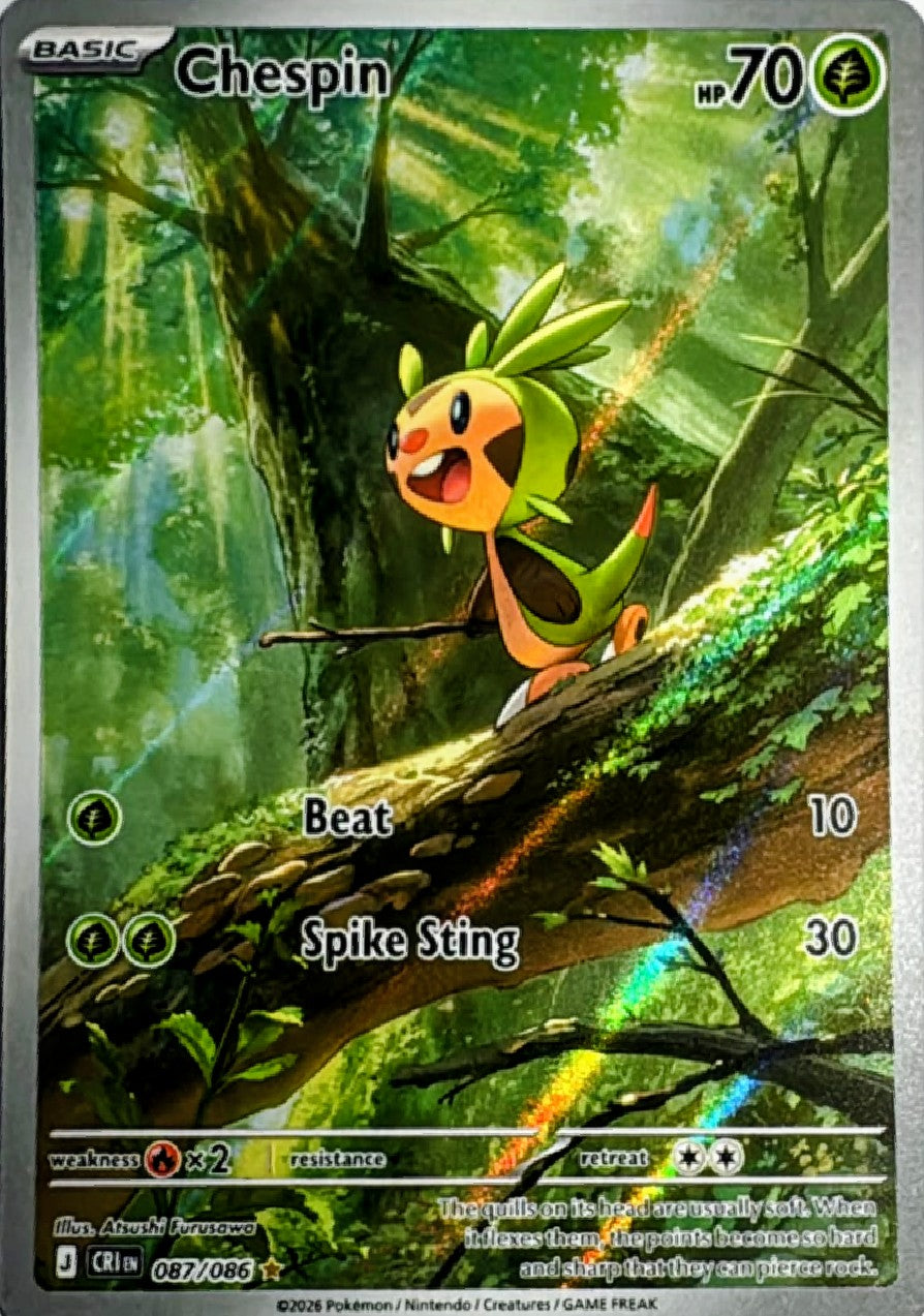 Pokémon Tcg Chespin 087/086