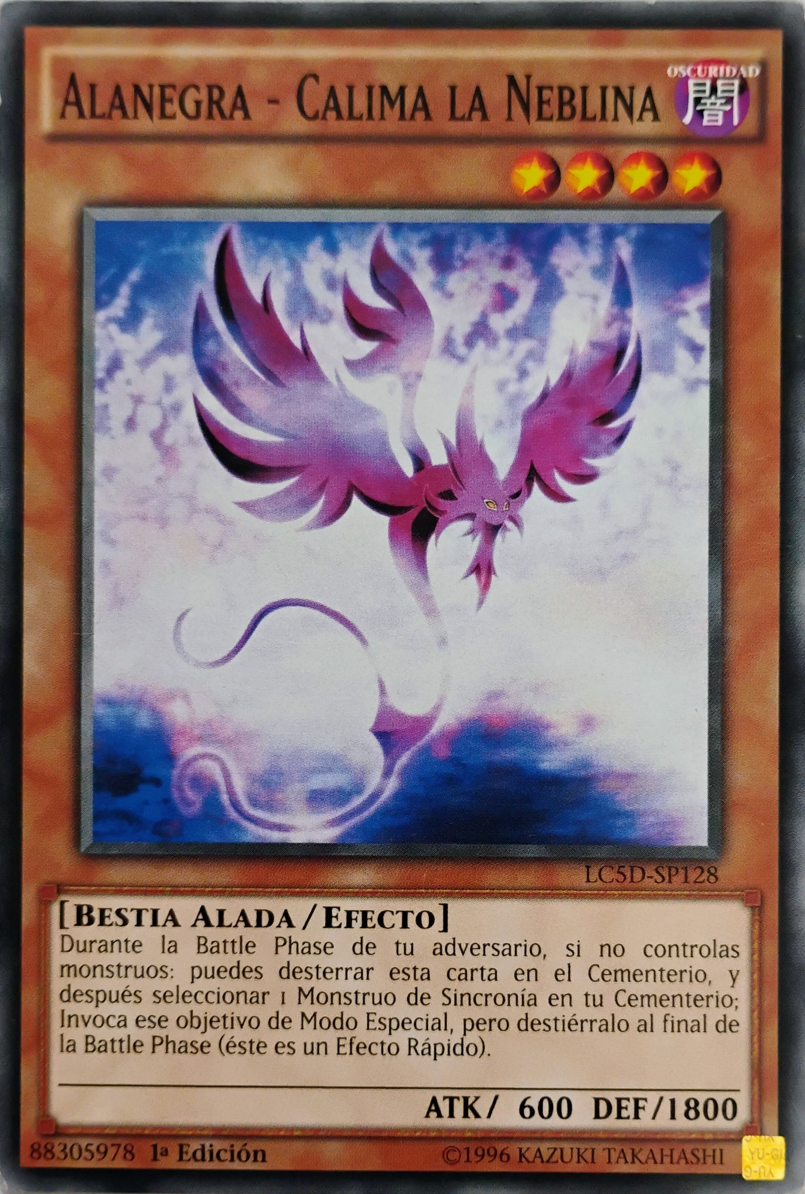 Yugioh! Alanegra - Calima La Niebla Lc5d-sp128 1ra edición