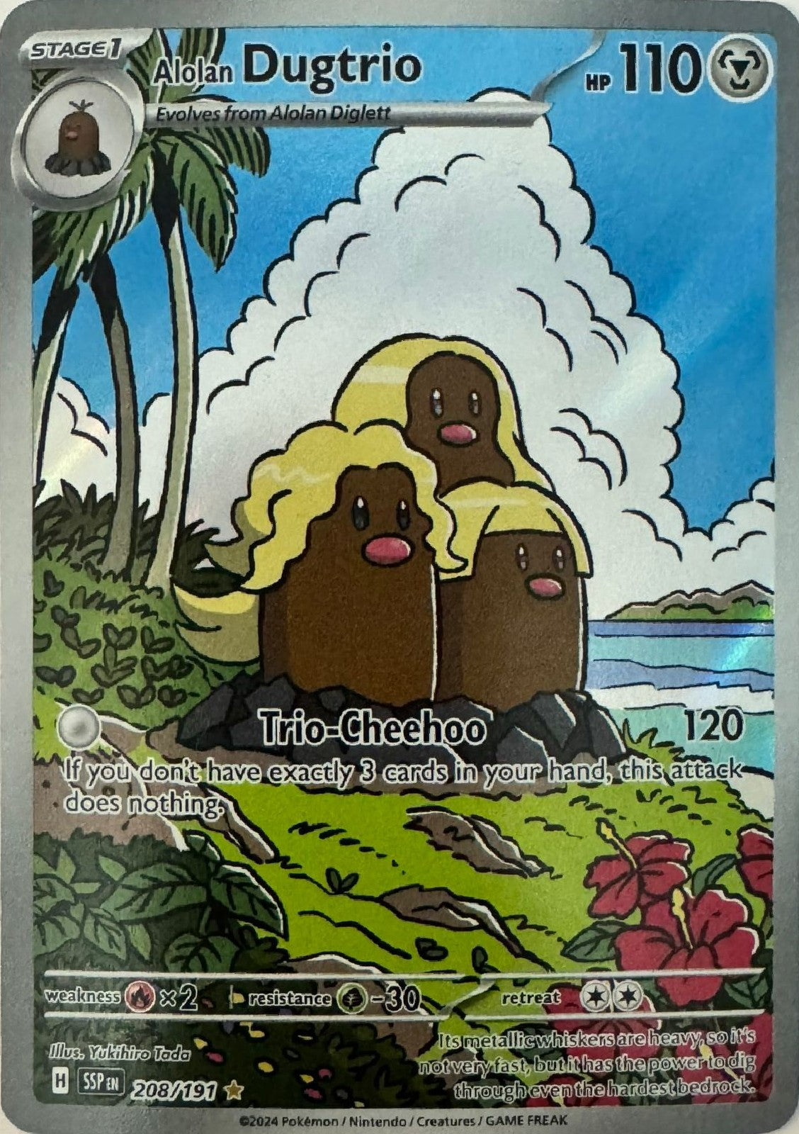 Pokemon tcg Alolan Dugtrio 208/191