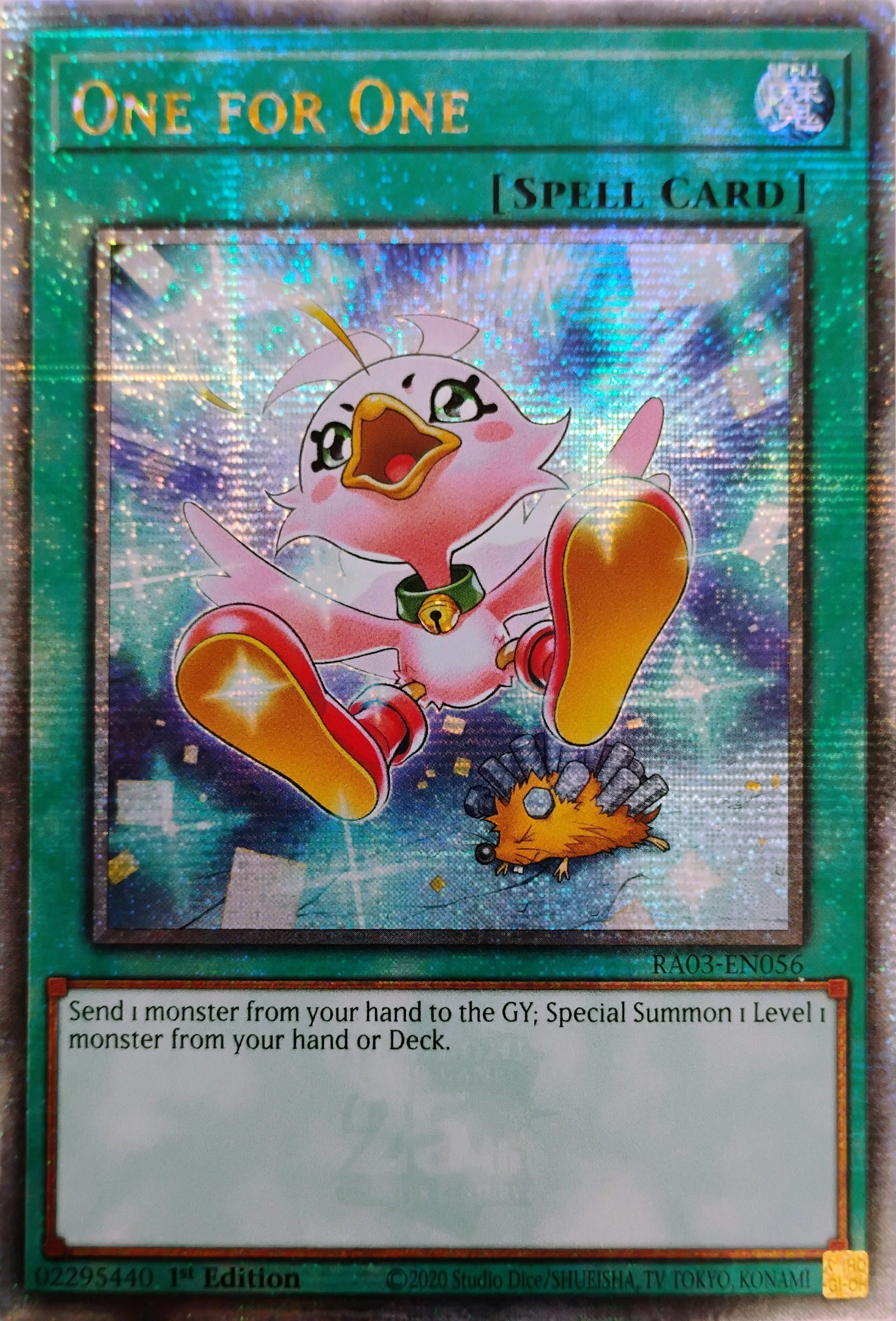 Yugioh! One for One Ra03-en056 1st Edition Quarter Century