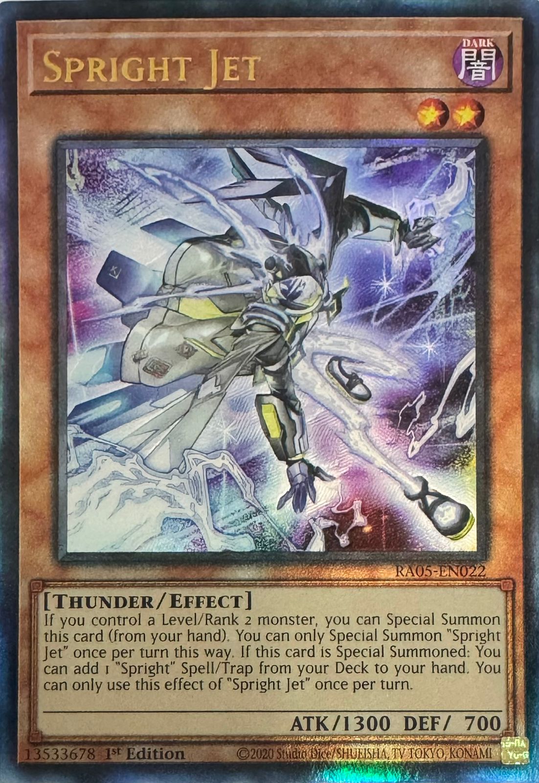 Yugioh! Spright Jet Ra05-en022 1st edition Ultimate
