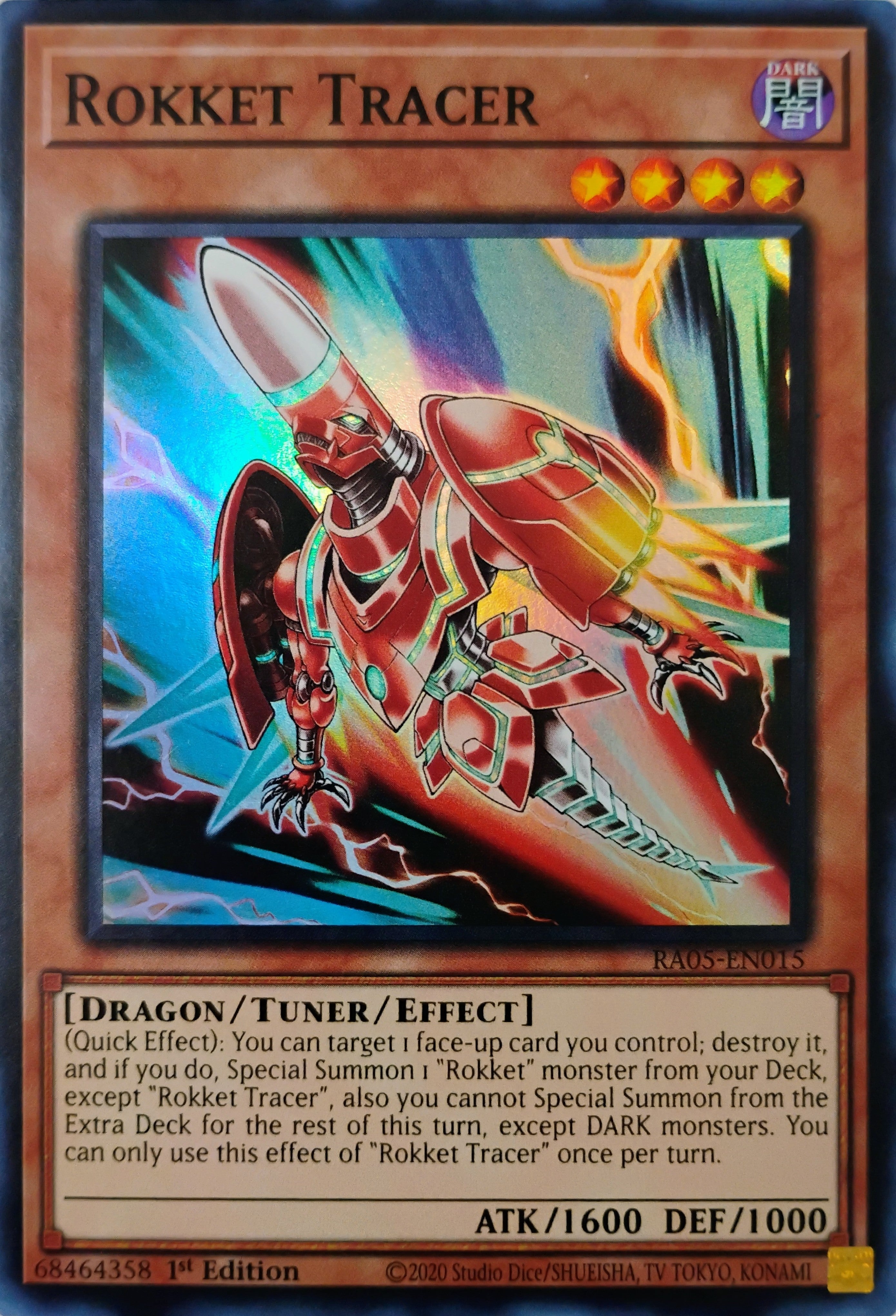 Yugioh! Rokket Tracer Ra05-en015 Super Rare